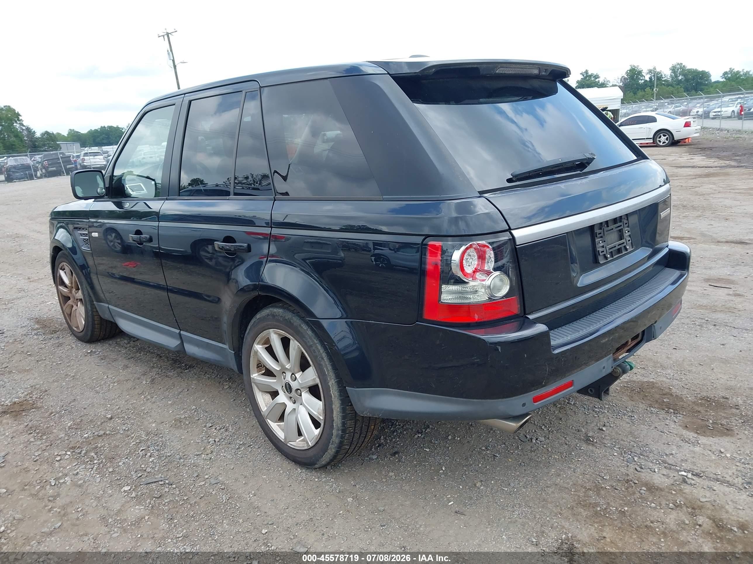 2012 Land Rover Range Rover Sport Supercharged Black vin: SALSH2E4XCA717540