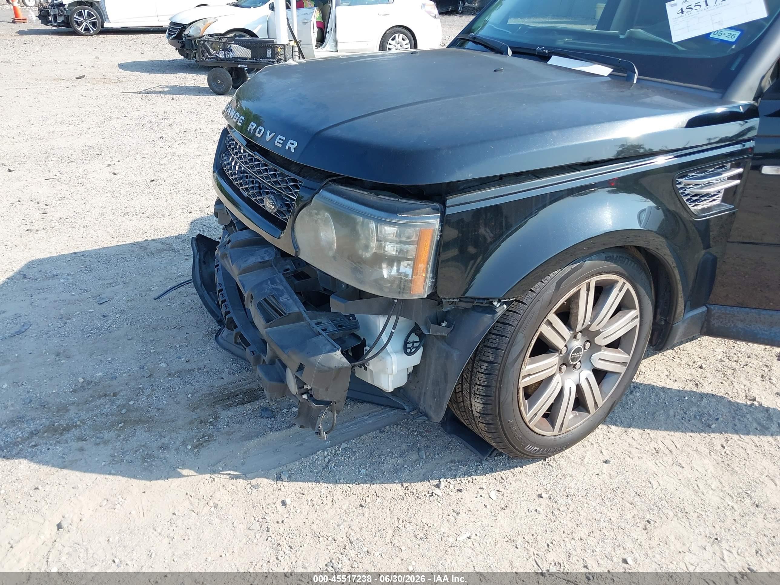2012 Land Rover Range Rover Sport Supercharged Black vin: SALSH2E4XCA744737