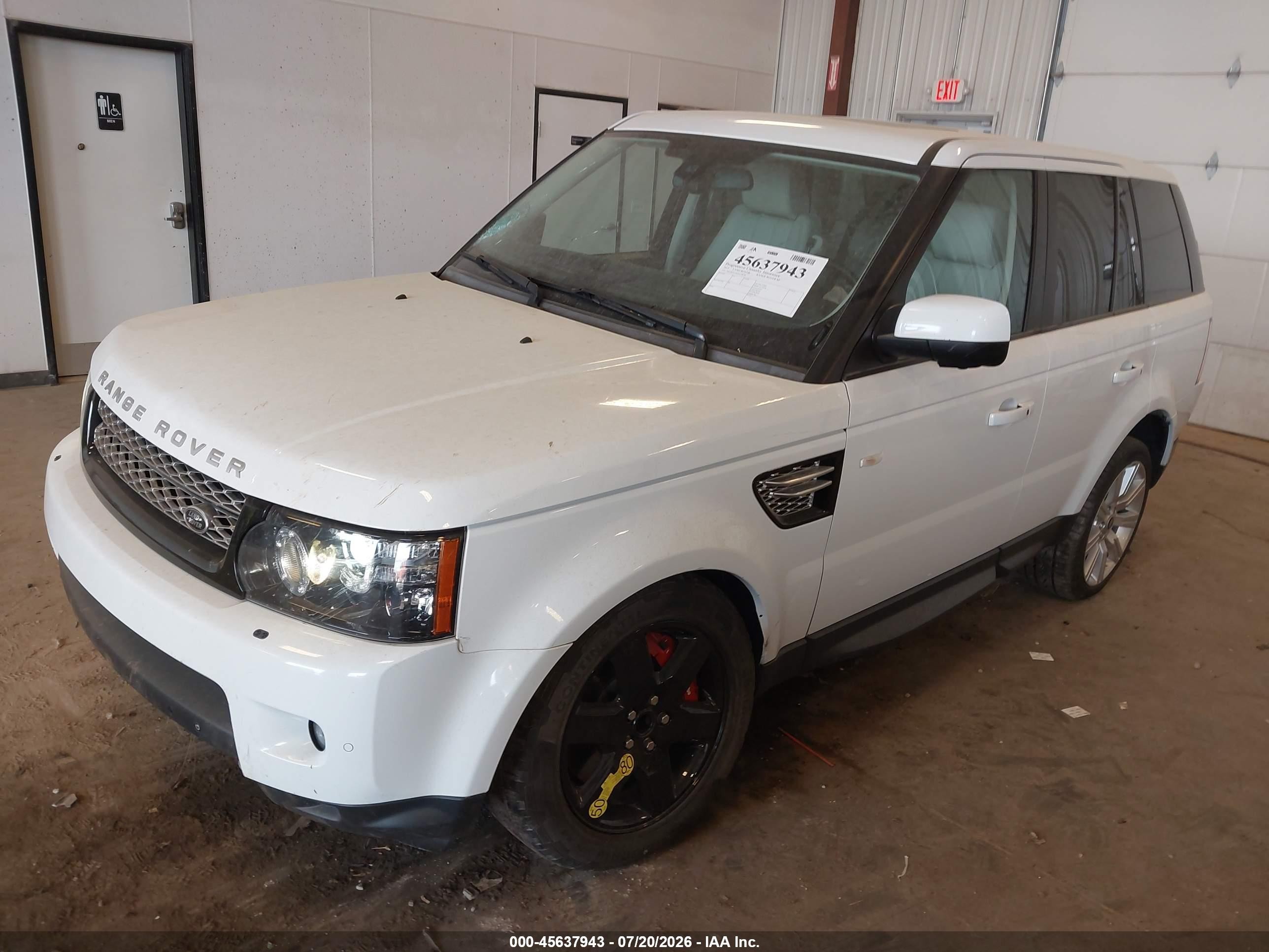 2013 Land Rover Range Rover Sport Supercharged White vin: SALSH2E4XDA778596