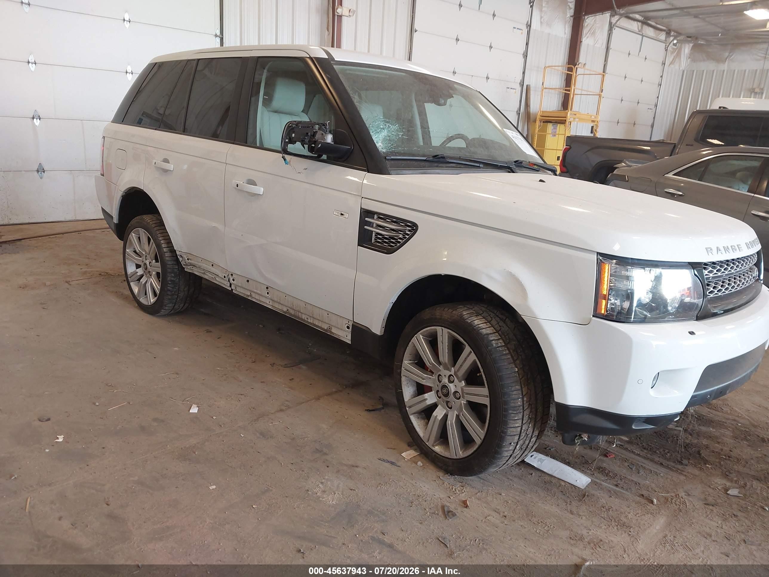 2013 Land Rover Range Rover Sport Supercharged White vin: SALSH2E4XDA778596