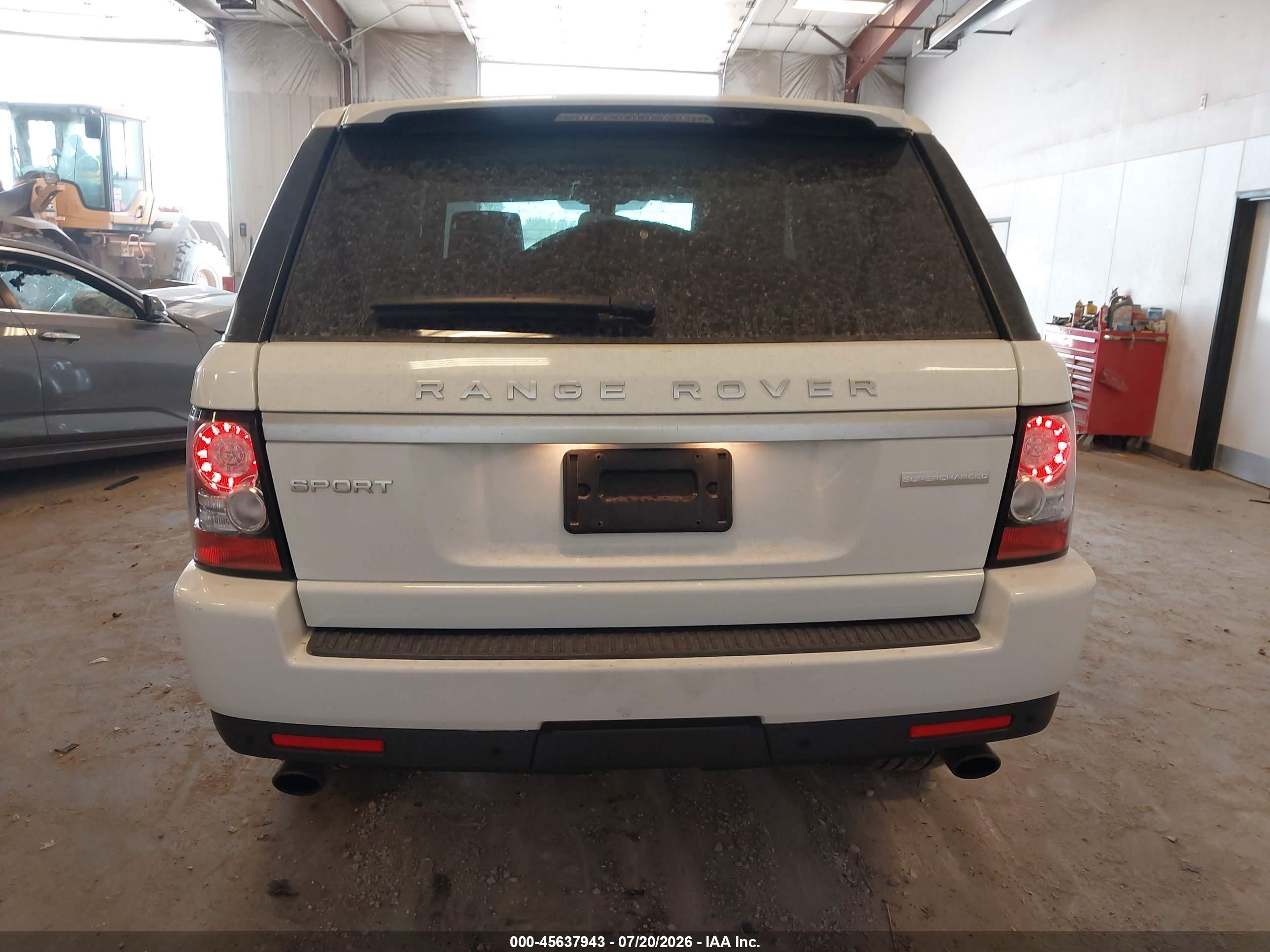 2013 Land Rover Range Rover Sport Supercharged White vin: SALSH2E4XDA778596