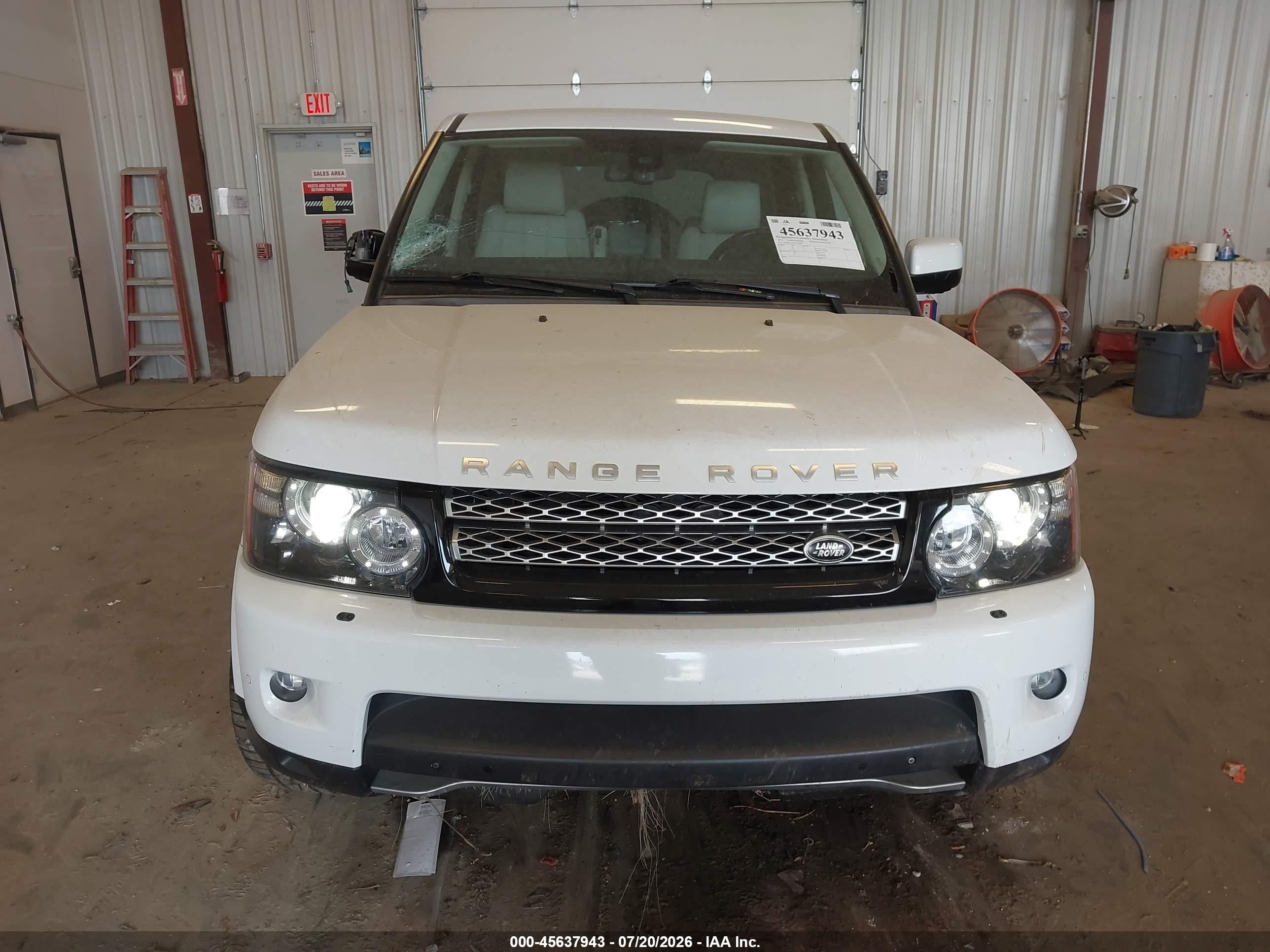 2013 Land Rover Range Rover Sport Supercharged White vin: SALSH2E4XDA778596