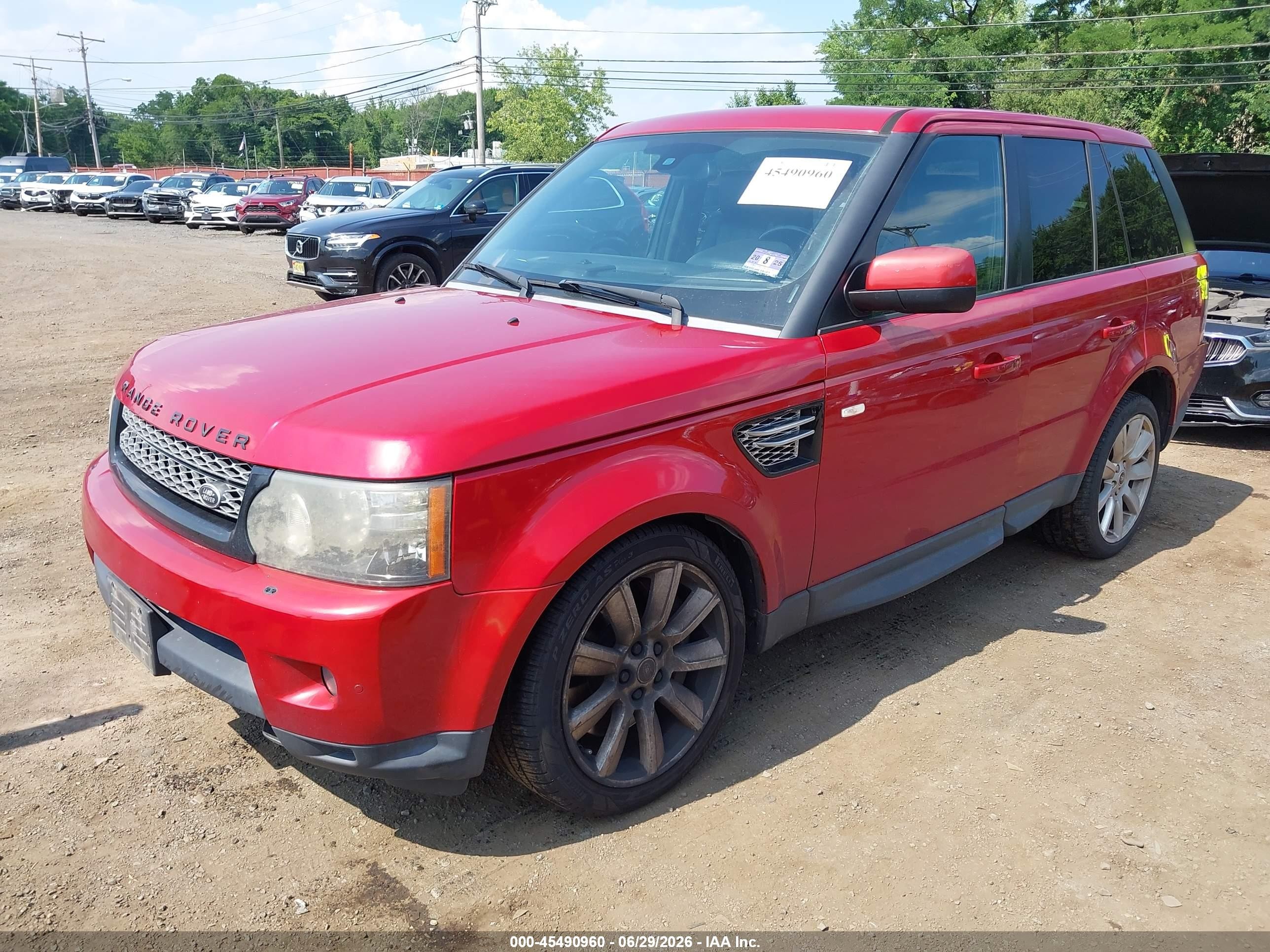 2013 Land Rover Range Rover Sport Supercharged Red vin: SALSH2E4XDA800158