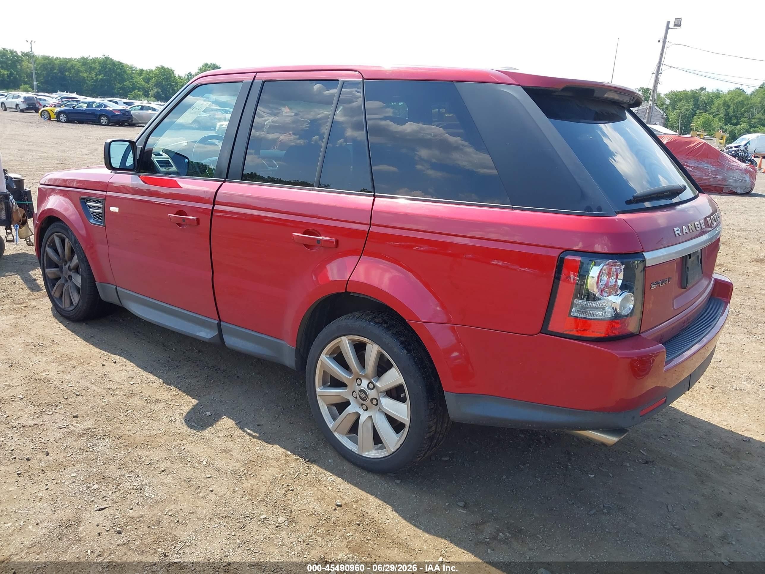 2013 Land Rover Range Rover Sport Supercharged Red vin: SALSH2E4XDA800158