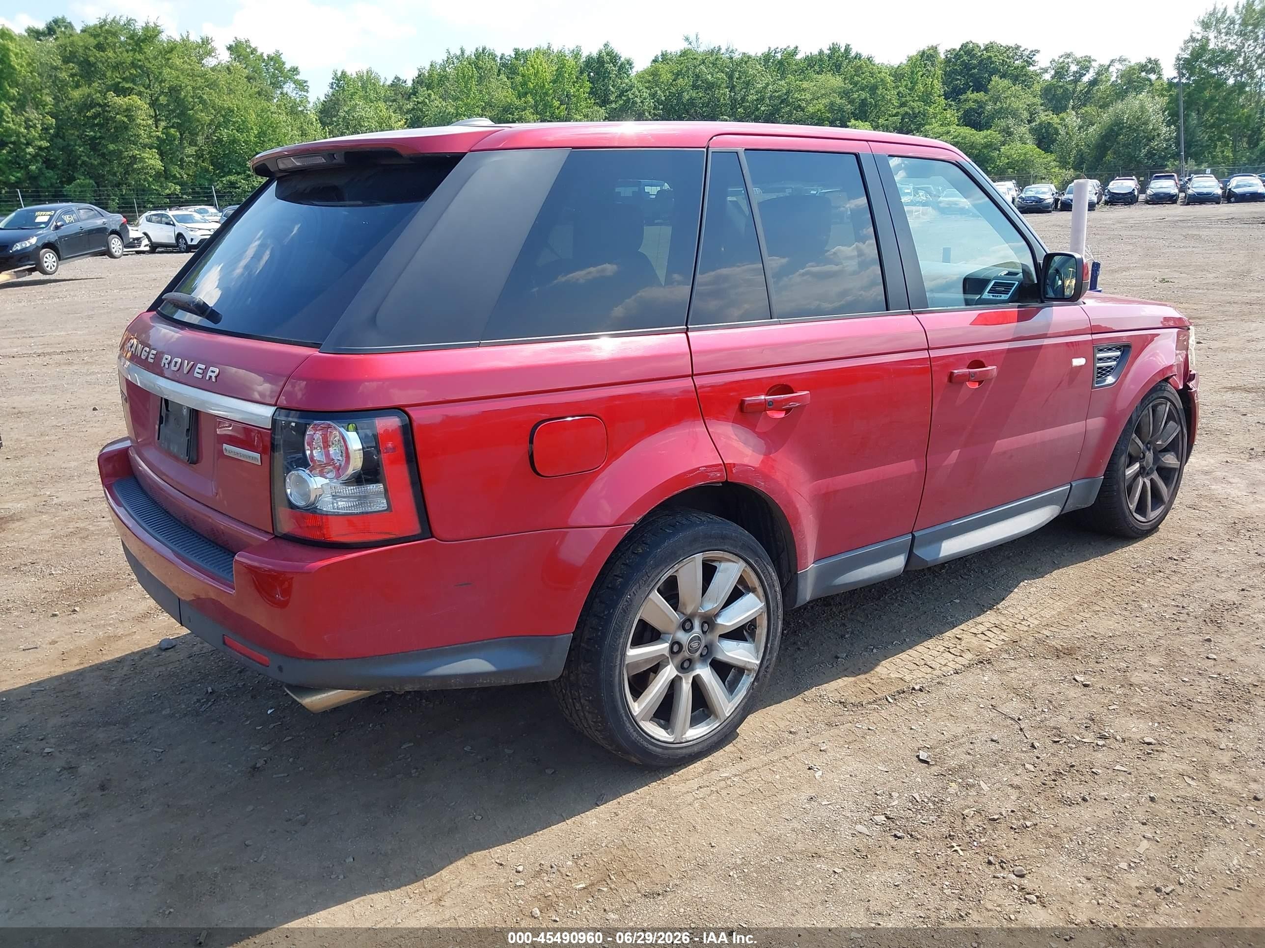 2013 Land Rover Range Rover Sport Supercharged Red vin: SALSH2E4XDA800158