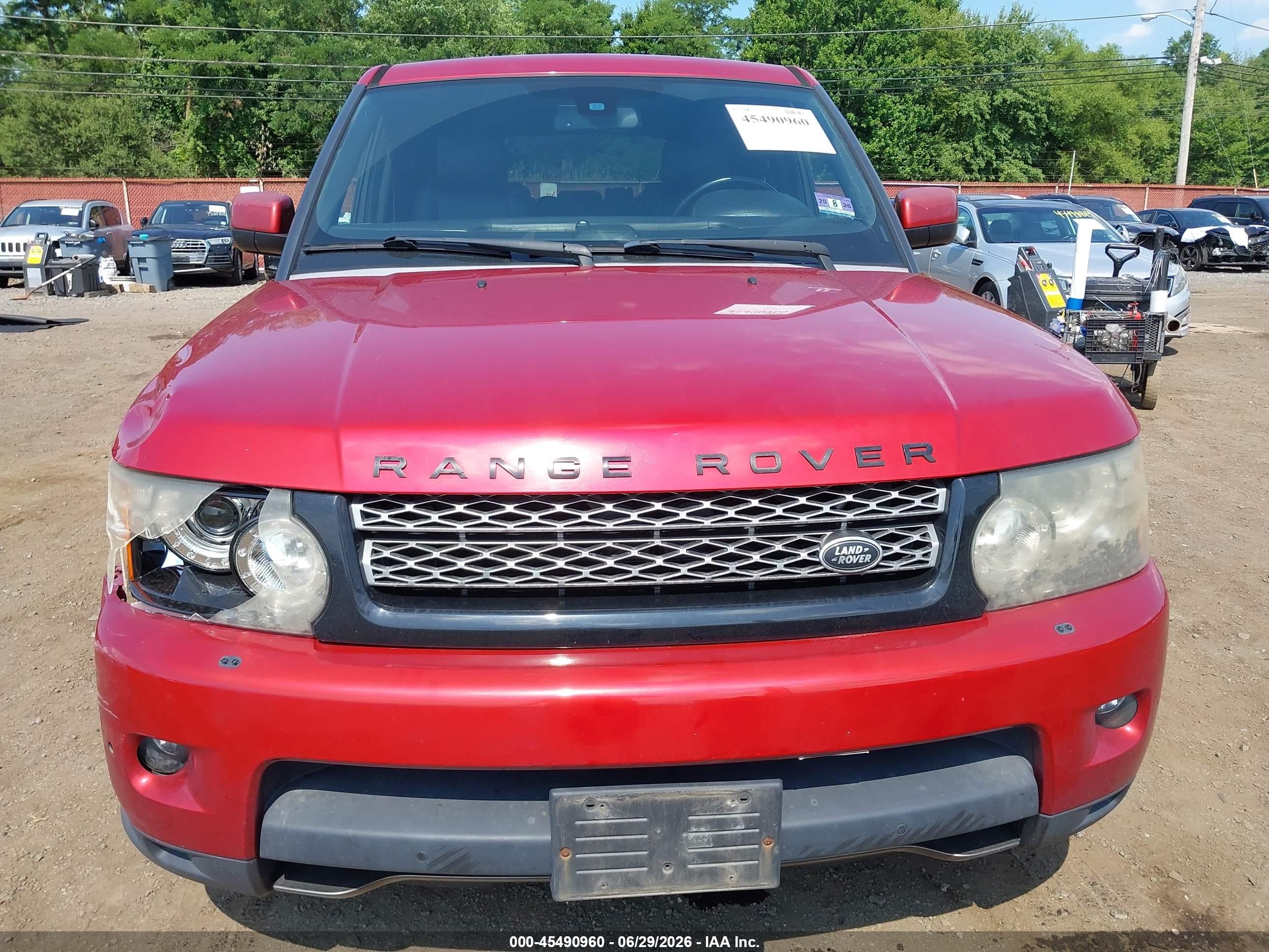 2013 Land Rover Range Rover Sport Supercharged Red vin: SALSH2E4XDA800158