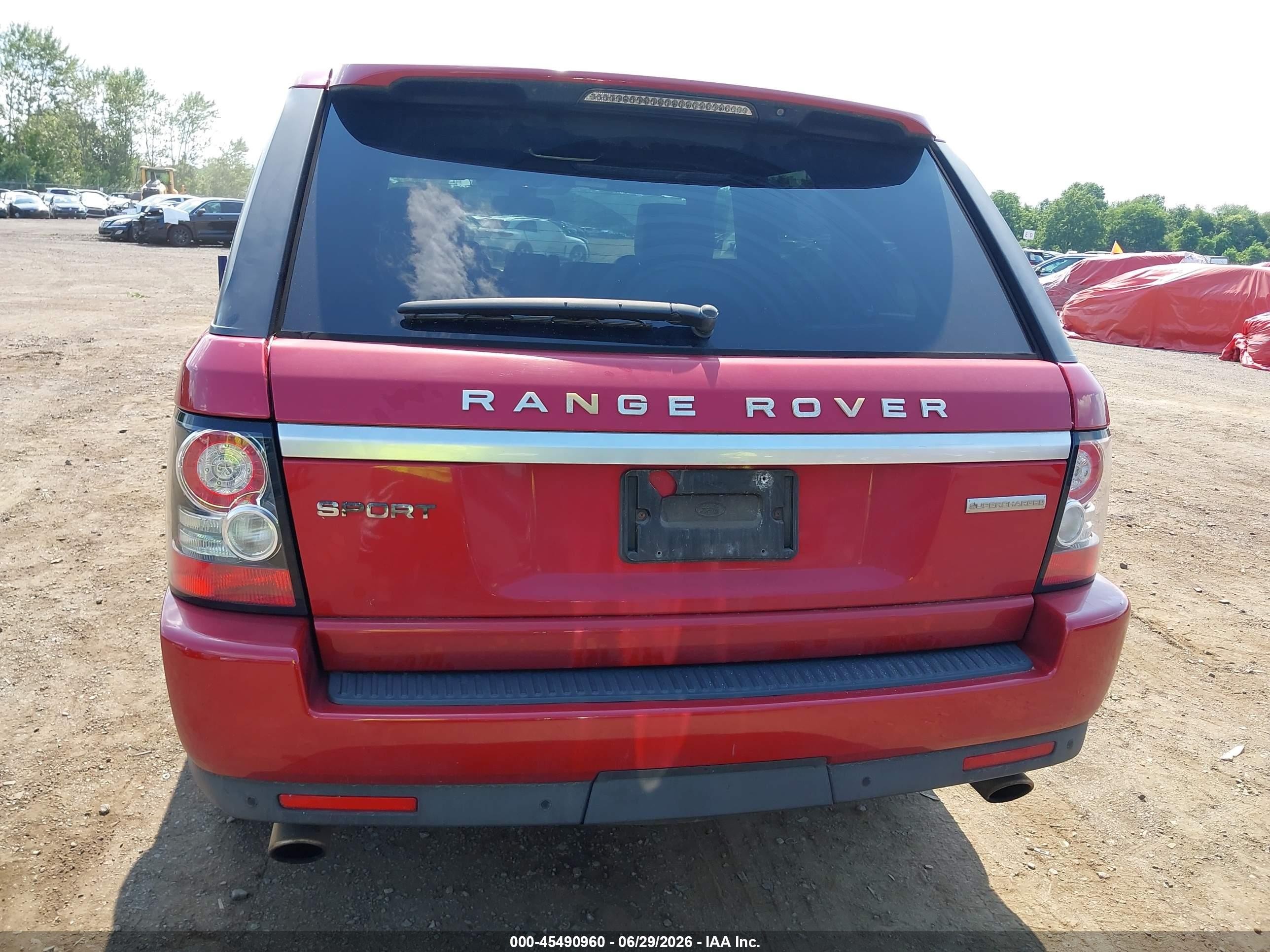 2013 Land Rover Range Rover Sport Supercharged Red vin: SALSH2E4XDA800158