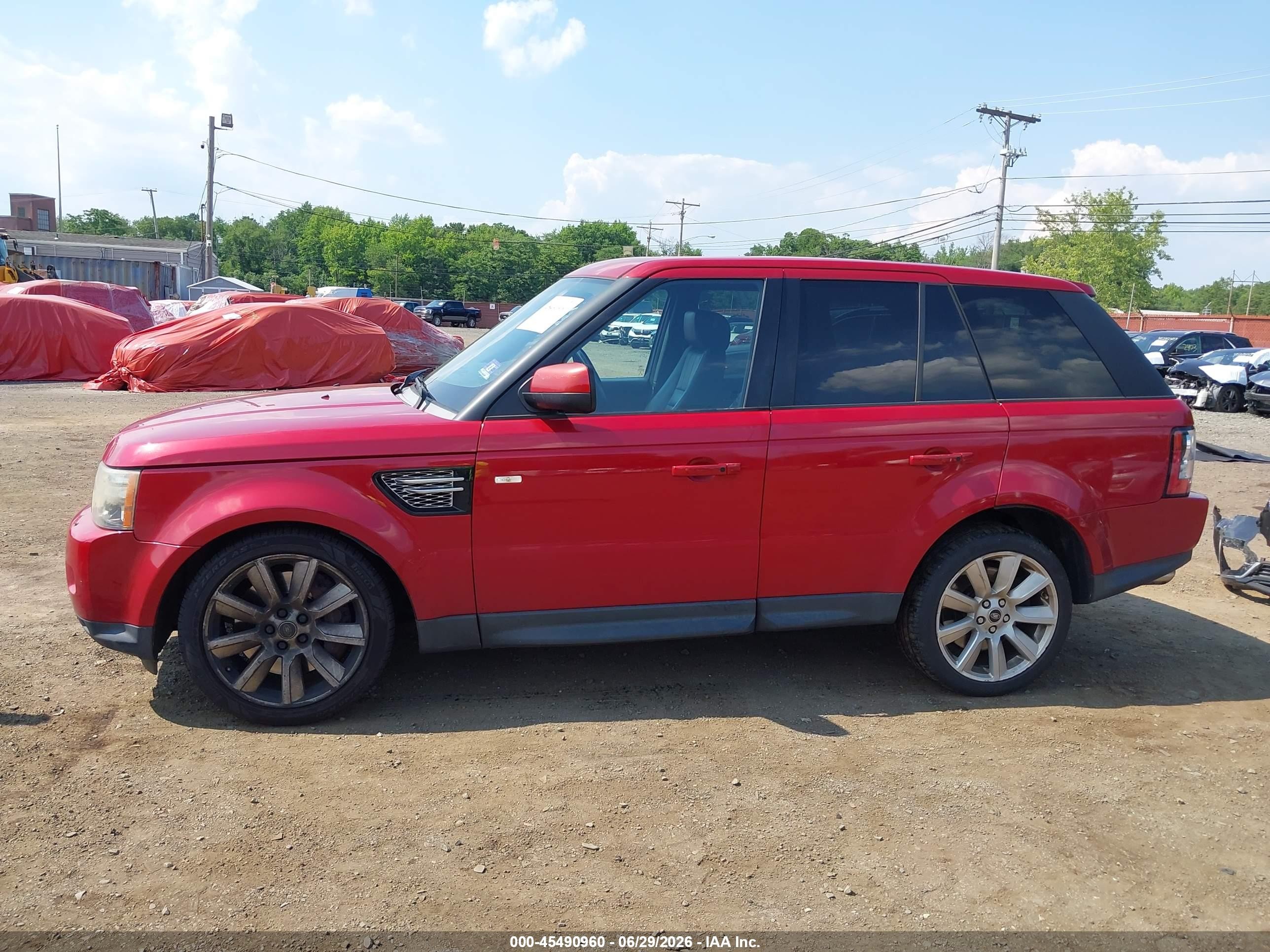2013 Land Rover Range Rover Sport Supercharged Red vin: SALSH2E4XDA800158