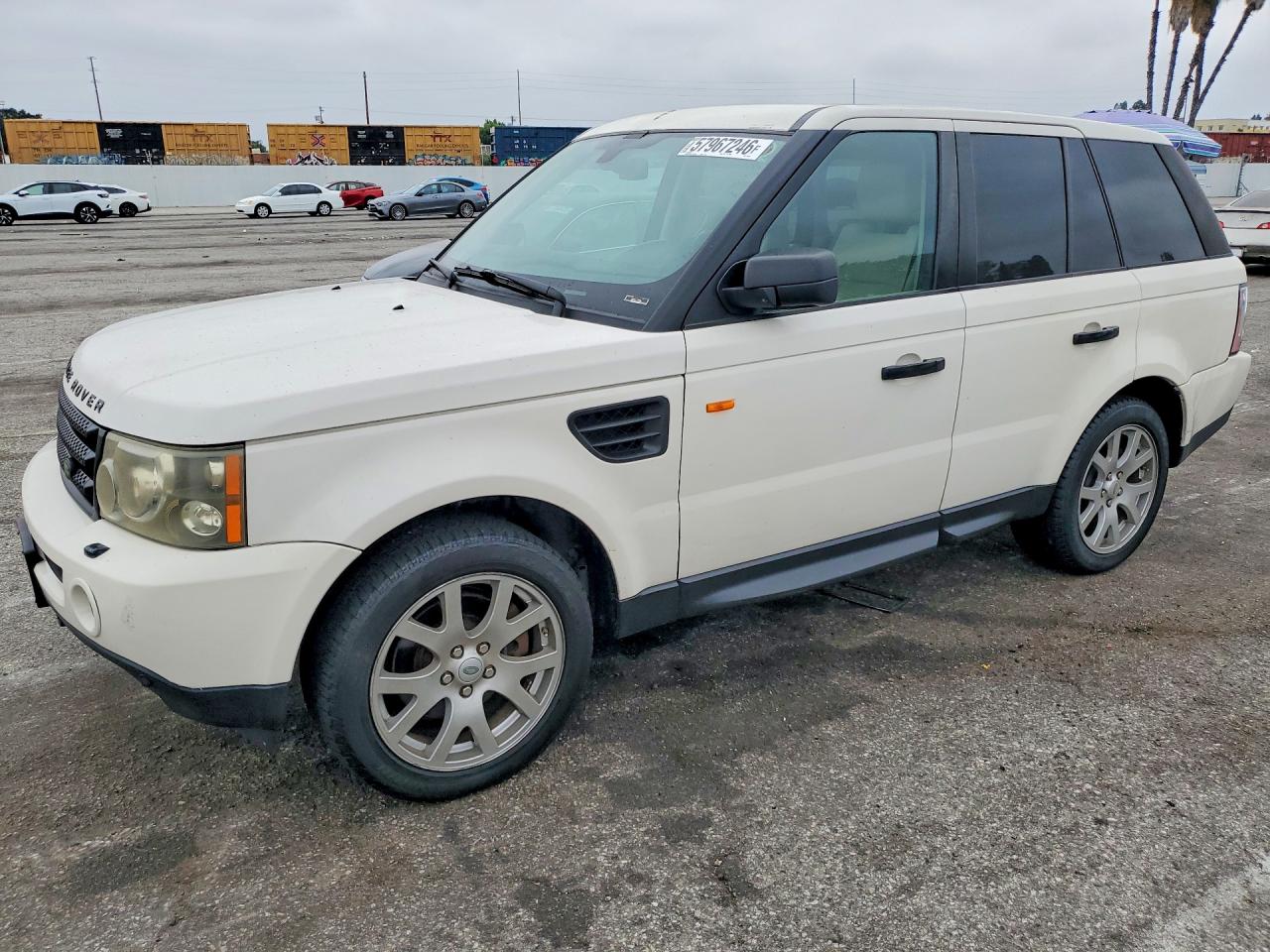 2008 Land Rover Range Rover Sport Hse White vin: SALSK25418A152362