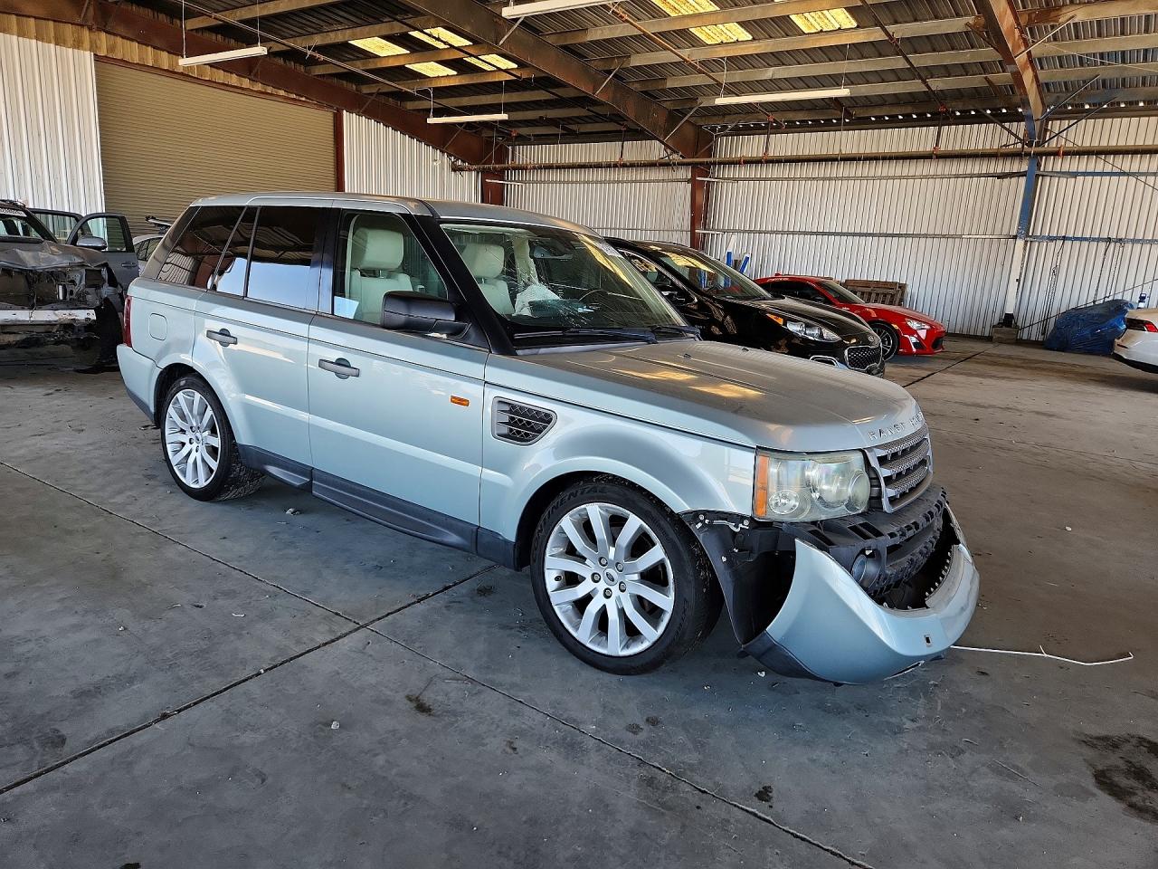 2007 Land Rover Range Rover Sport Hse Silver vin: SALSK25437A983263