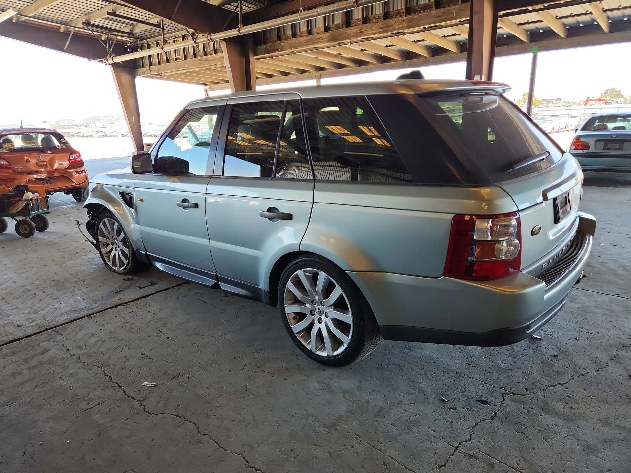 2007 Land Rover Range Rover Sport Hse Silver vin: SALSK25437A983263