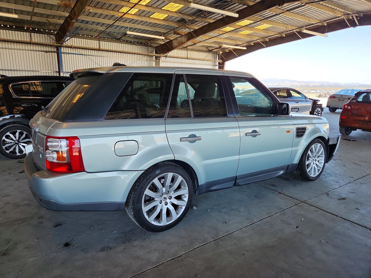 2007 Land Rover Range Rover Sport Hse Silver vin: SALSK25437A983263