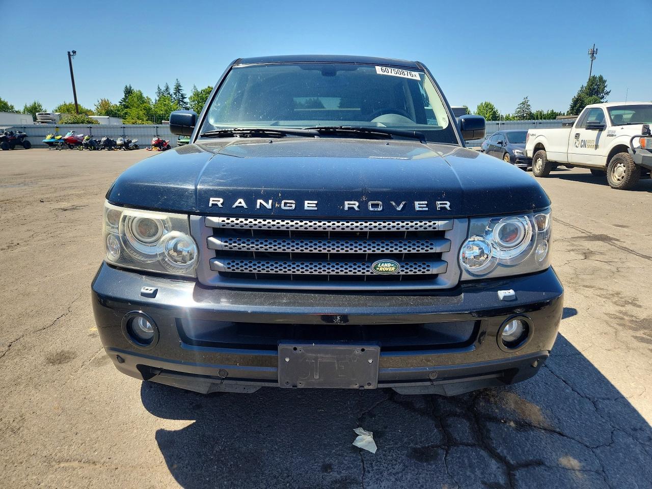 2007 Land Rover Range Rover Sport Hse Black vin: SALSK25447A118575