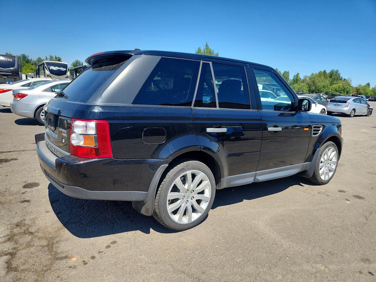2007 Land Rover Range Rover Sport Hse Black vin: SALSK25447A118575