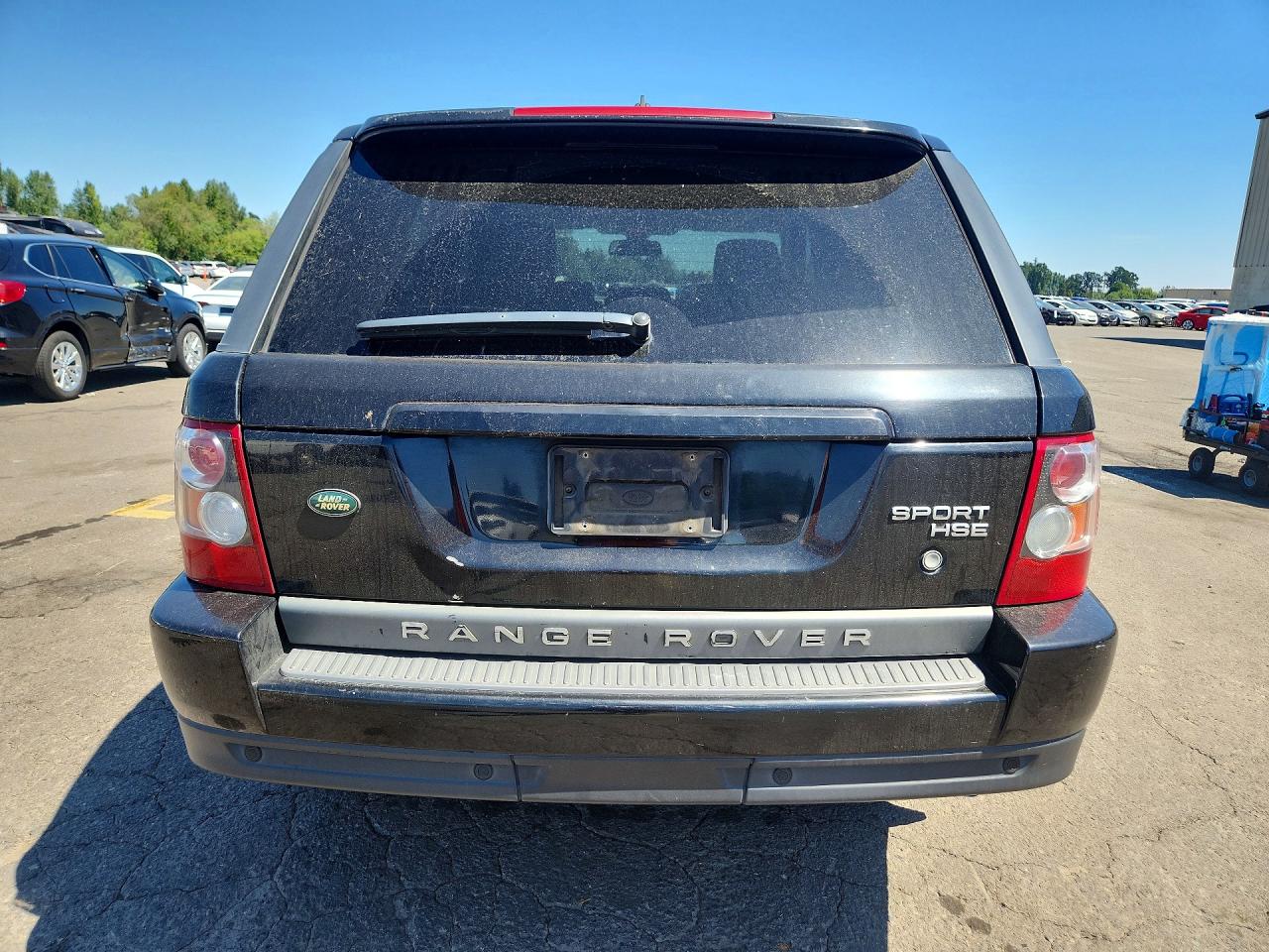 2007 Land Rover Range Rover Sport Hse Black vin: SALSK25447A118575