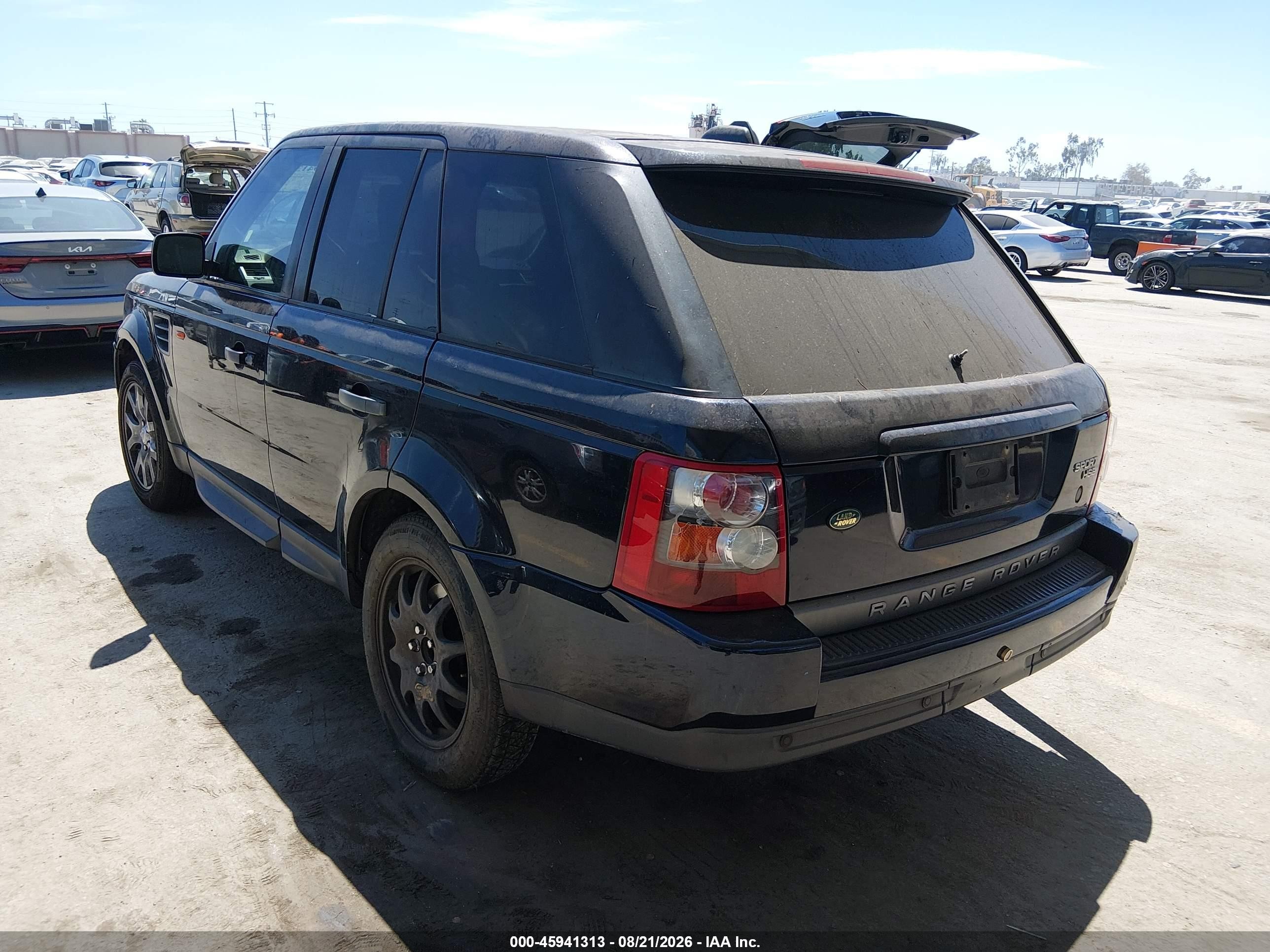 2008 Land Rover Range Rover Sport Hse Dark Blue vin: SALSK25448A150945
