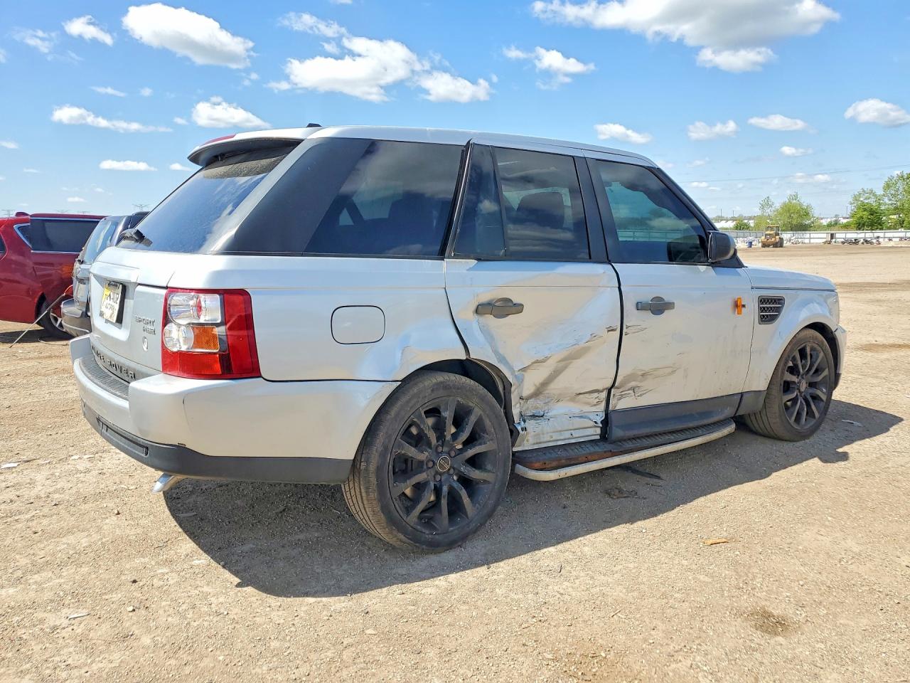 2008 Land Rover Range Rover Sport Hse Silver vin: SALSK25458A140358