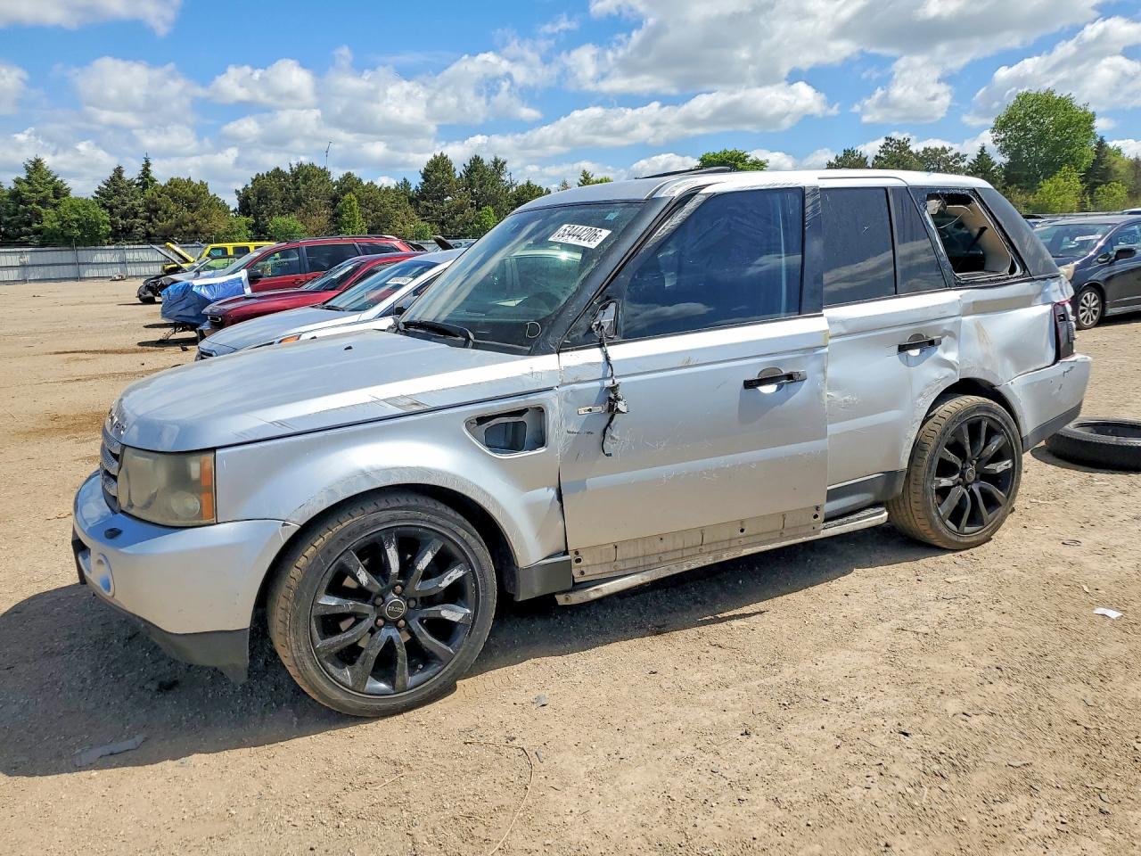 2008 Land Rover Range Rover Sport Hse Silver vin: SALSK25458A140358