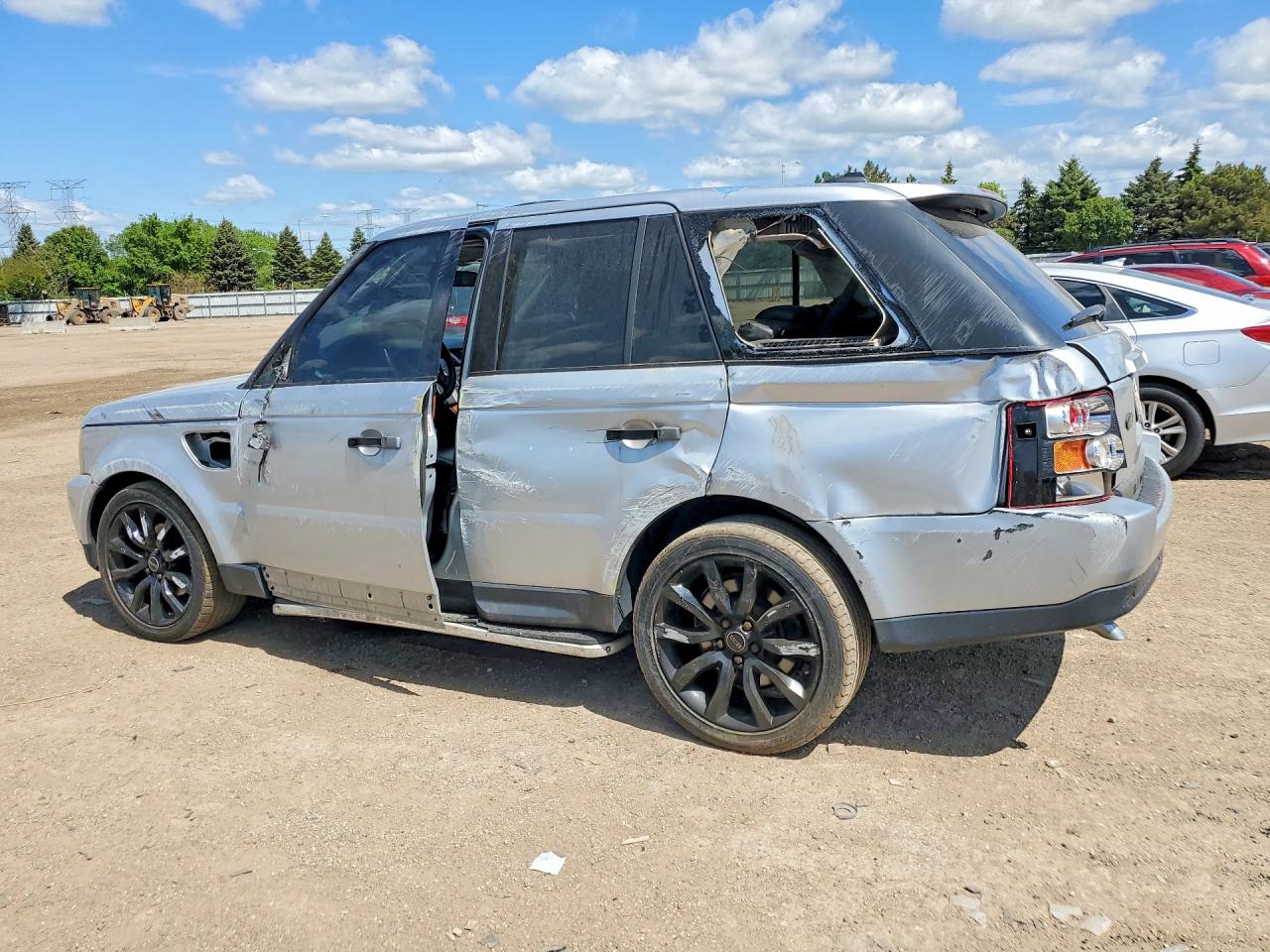 2008 Land Rover Range Rover Sport Hse Silver vin: SALSK25458A140358
