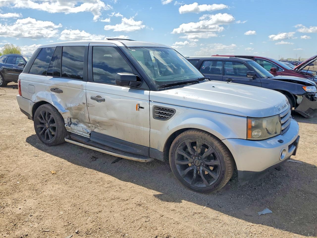2008 Land Rover Range Rover Sport Hse Silver vin: SALSK25458A140358