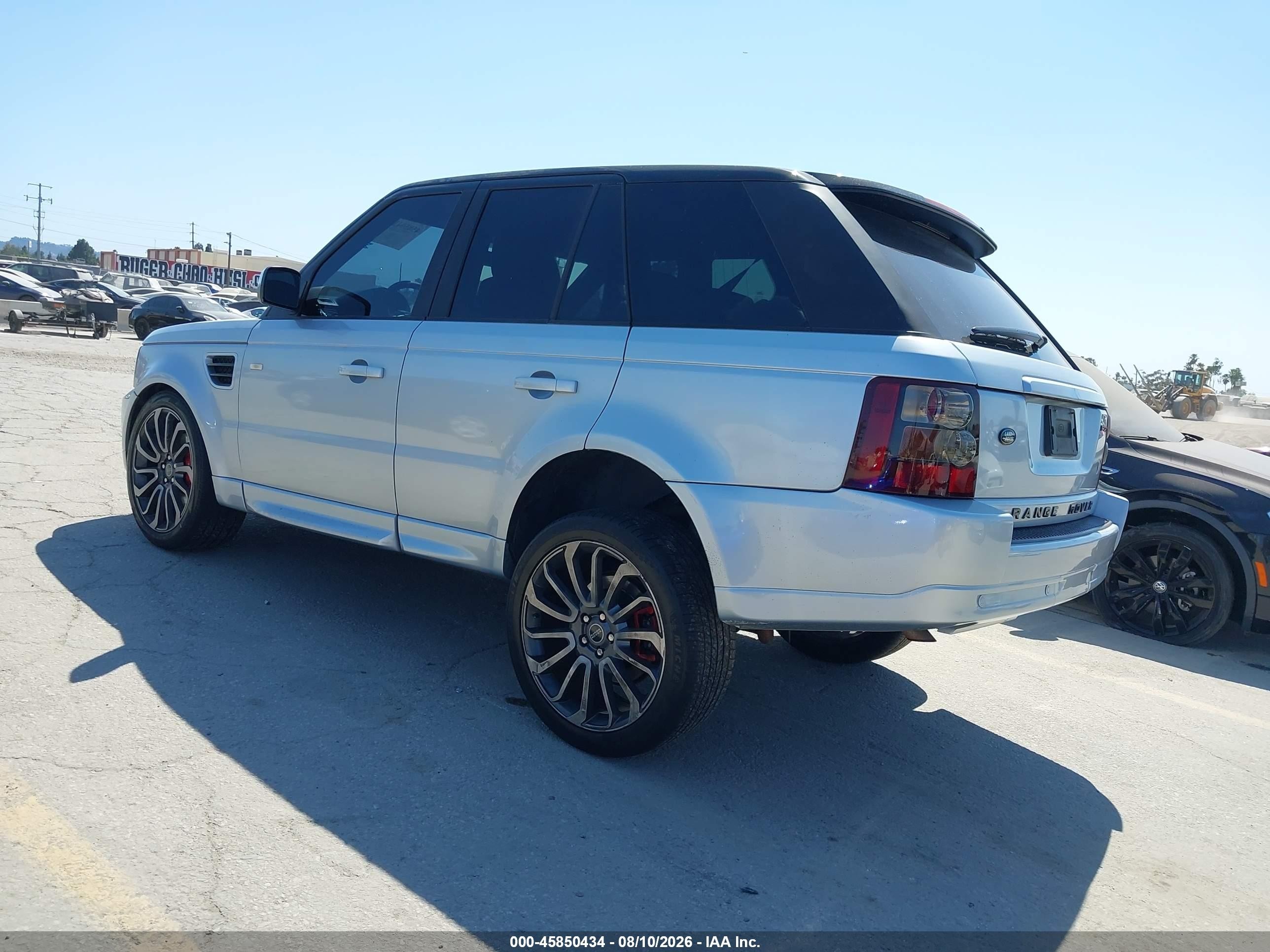 2007 Land Rover Range Rover Sport Hse Silver vin: SALSK25467A118867