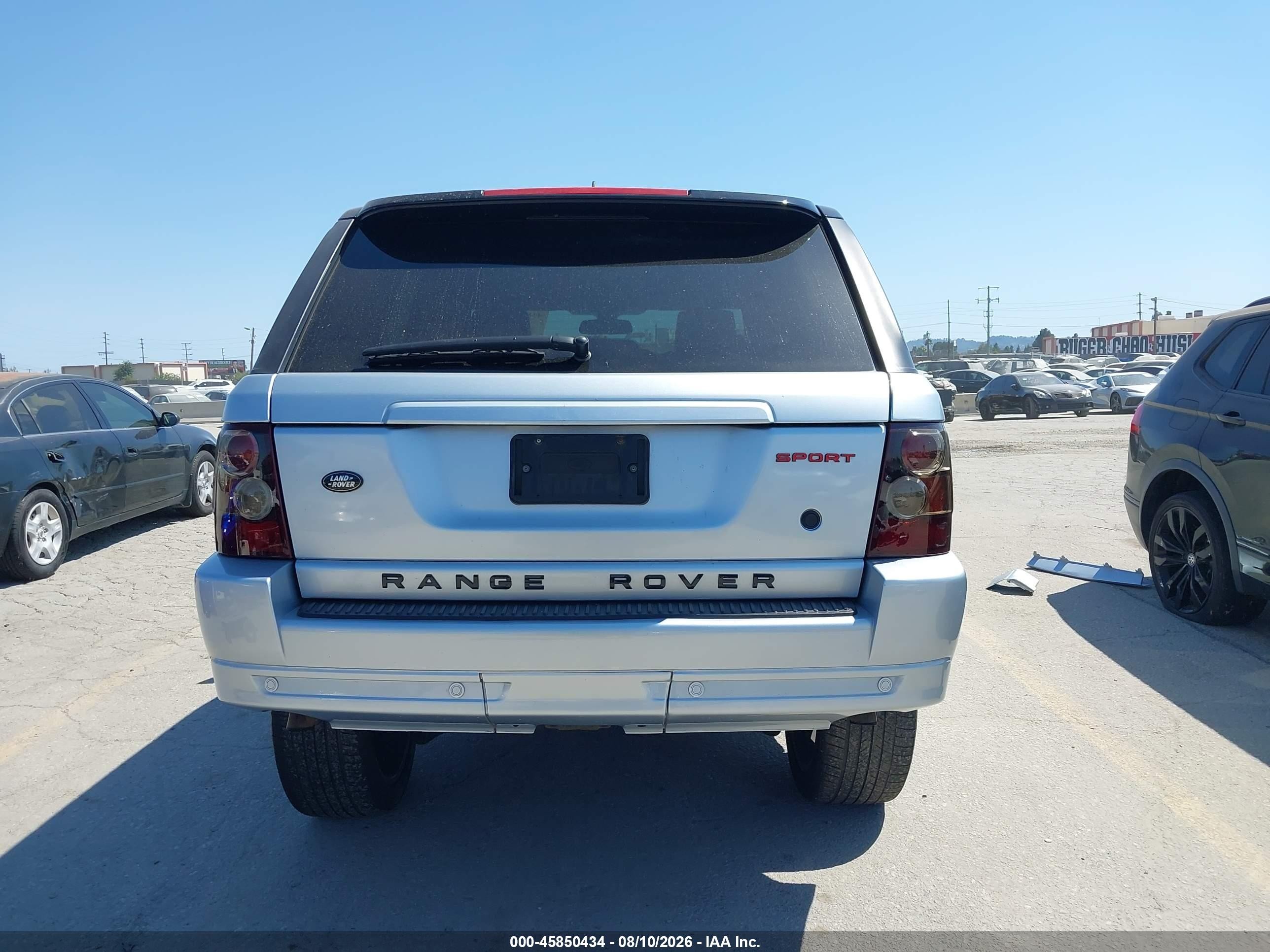 2007 Land Rover Range Rover Sport Hse Silver vin: SALSK25467A118867