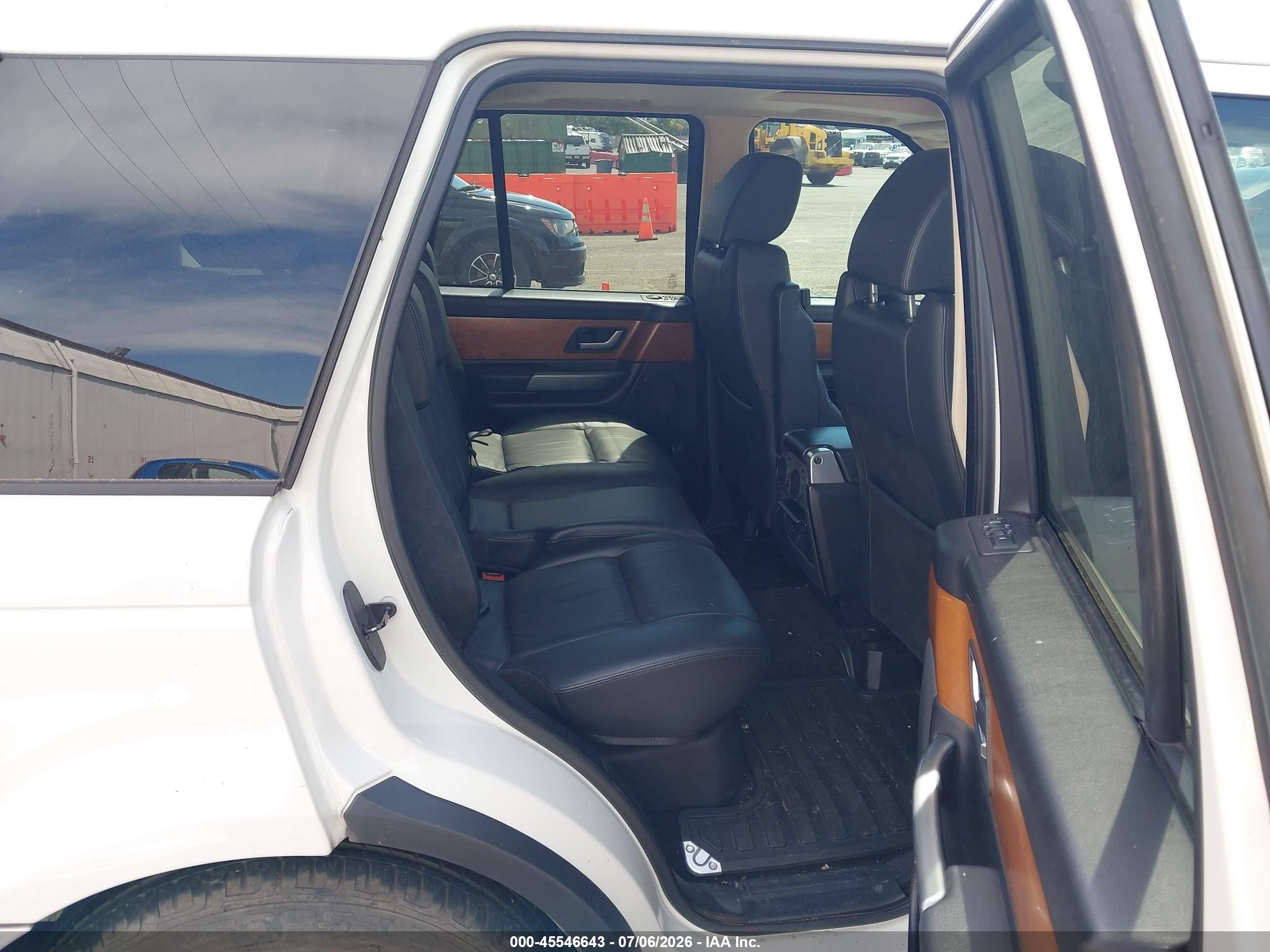 2007 Land Rover Range Rover Sport Hse White vin: SALSK25467A986495