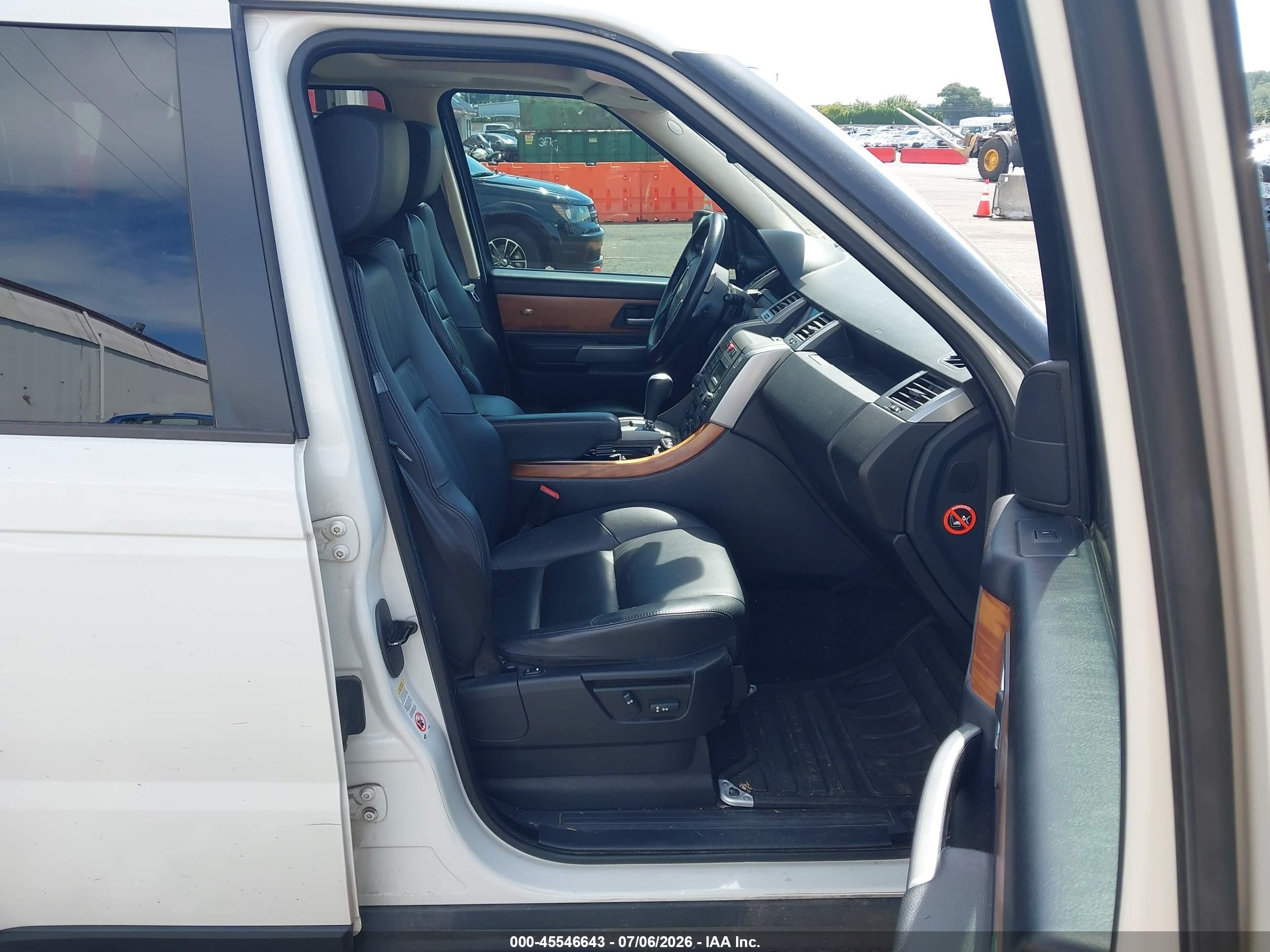 2007 Land Rover Range Rover Sport Hse White vin: SALSK25467A986495
