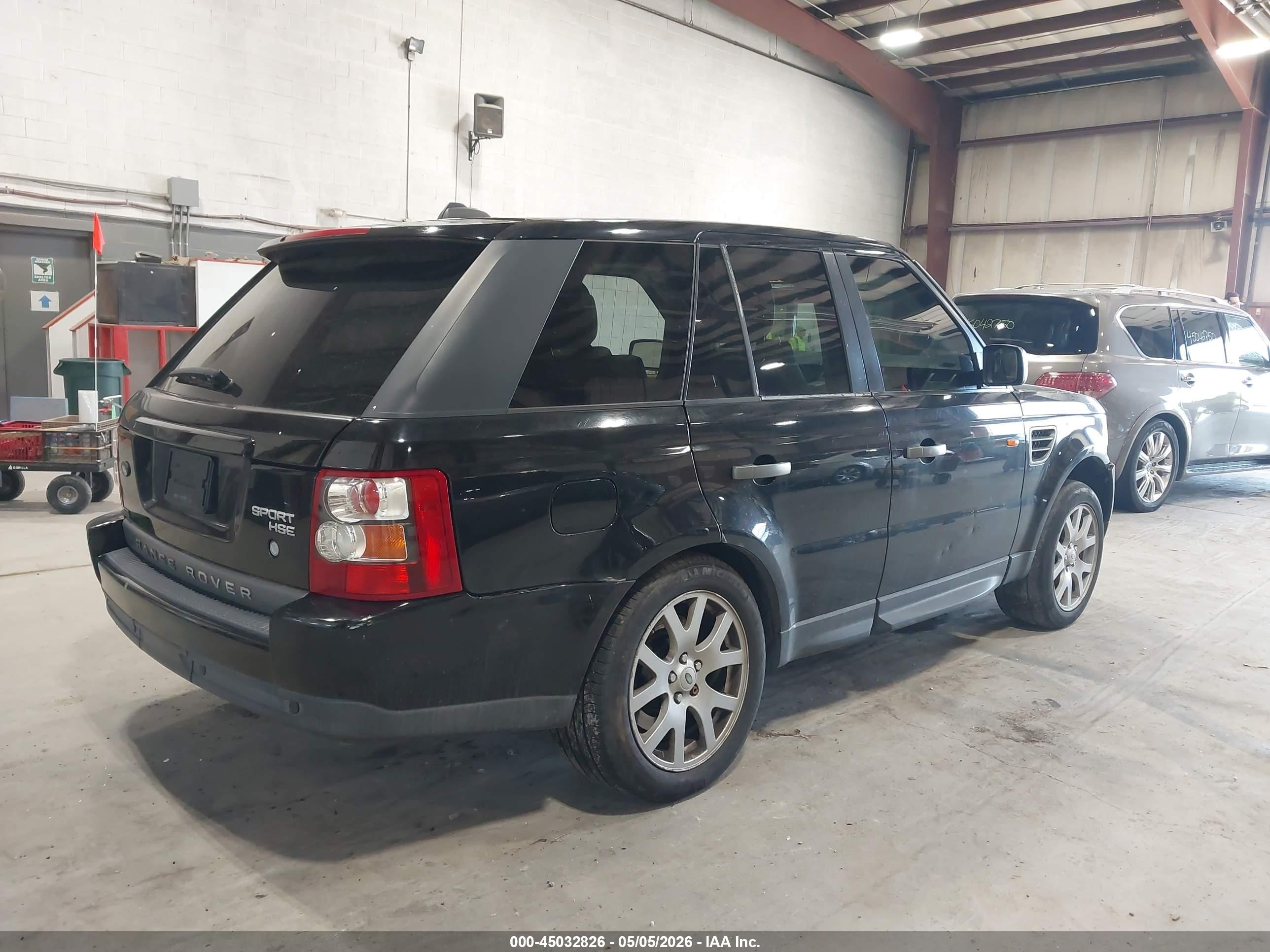 2008 Land Rover Range Rover Sport Hse Черный vin: SALSK25468A123312
