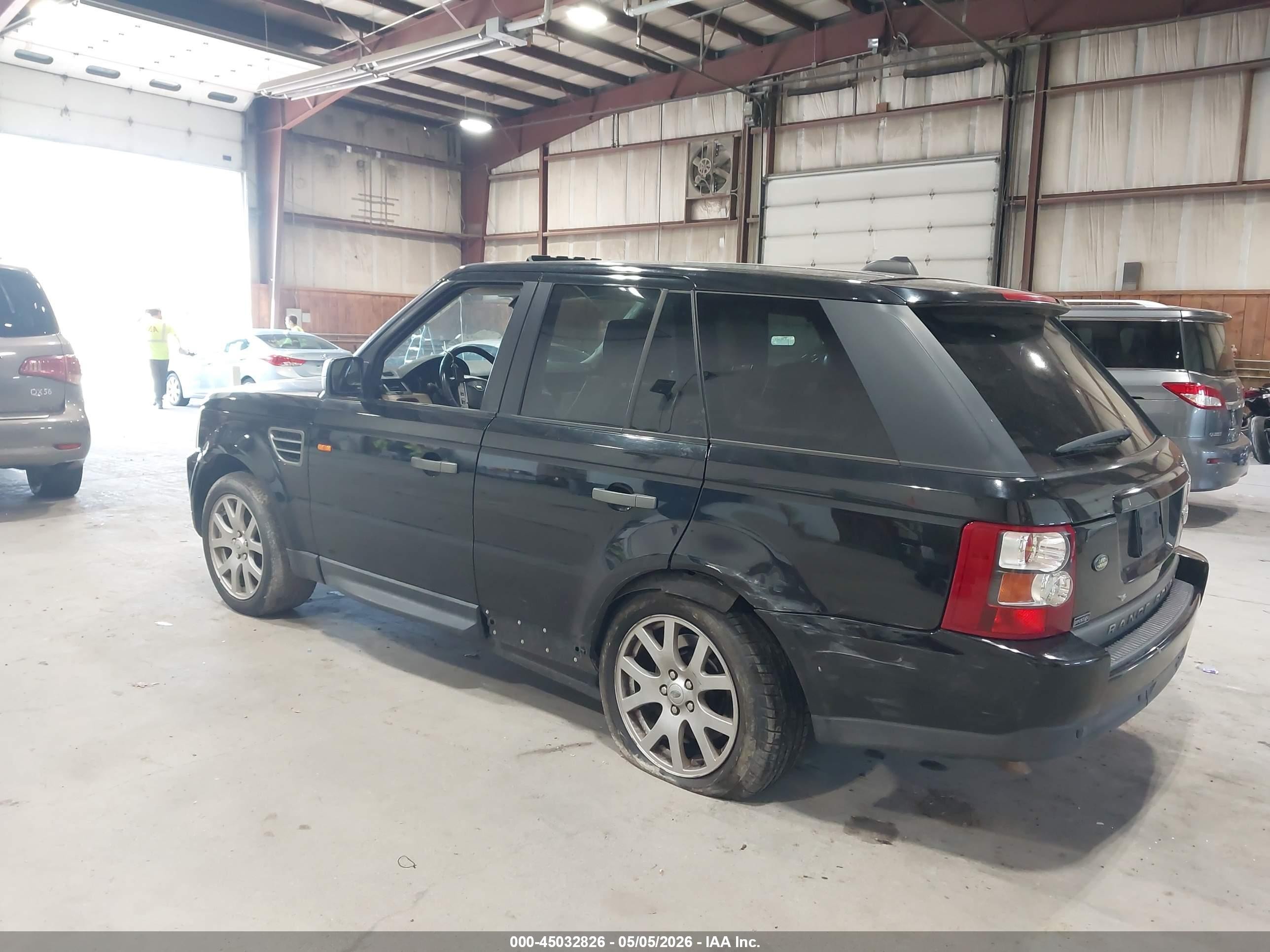 2008 Land Rover Range Rover Sport Hse Черный vin: SALSK25468A123312