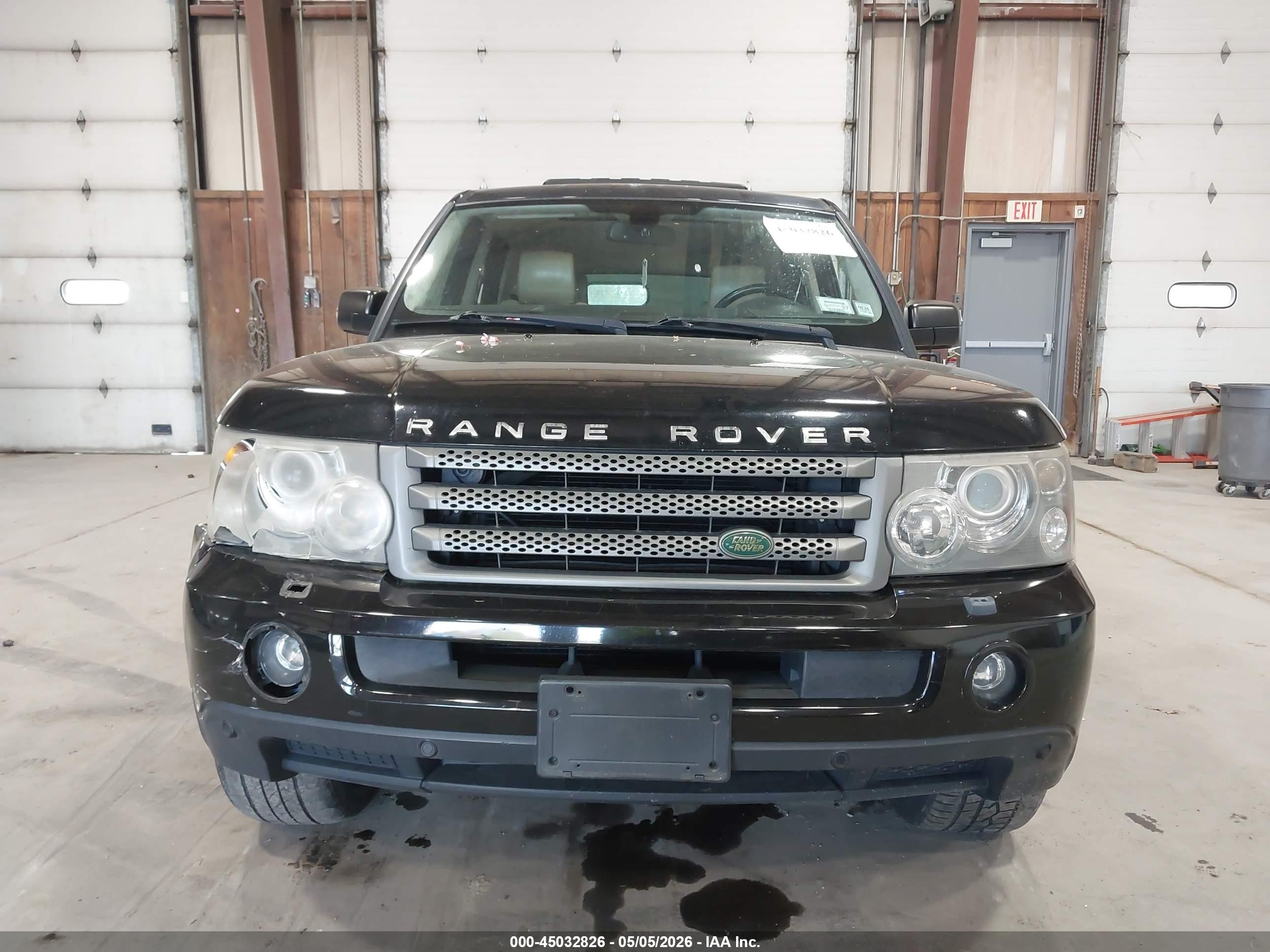 2008 Land Rover Range Rover Sport Hse Черный vin: SALSK25468A123312