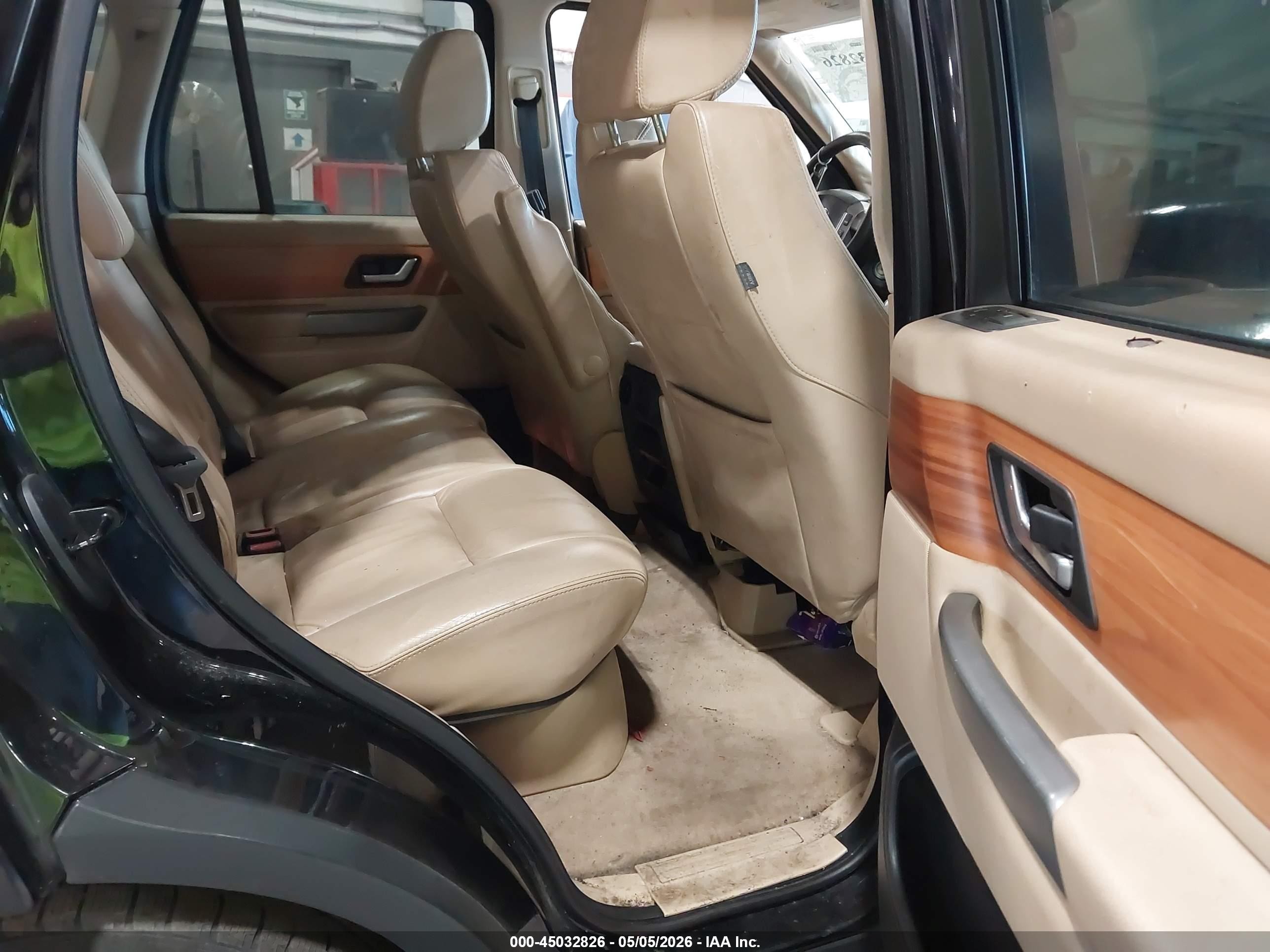 2008 Land Rover Range Rover Sport Hse Черный vin: SALSK25468A123312