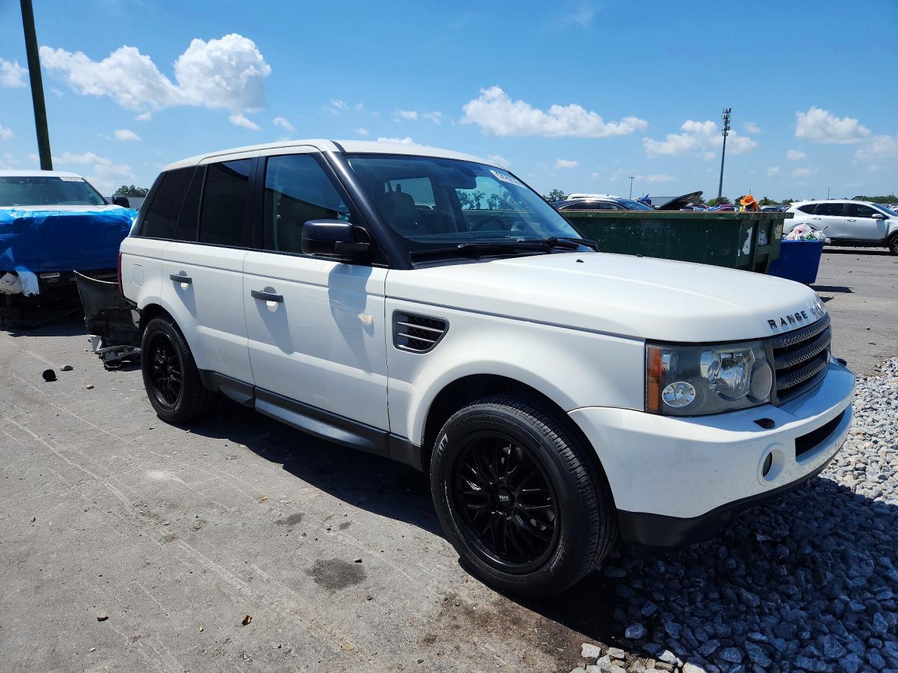 2009 Land Rover Range Rover Sport Hse White vin: SALSK25469A203582