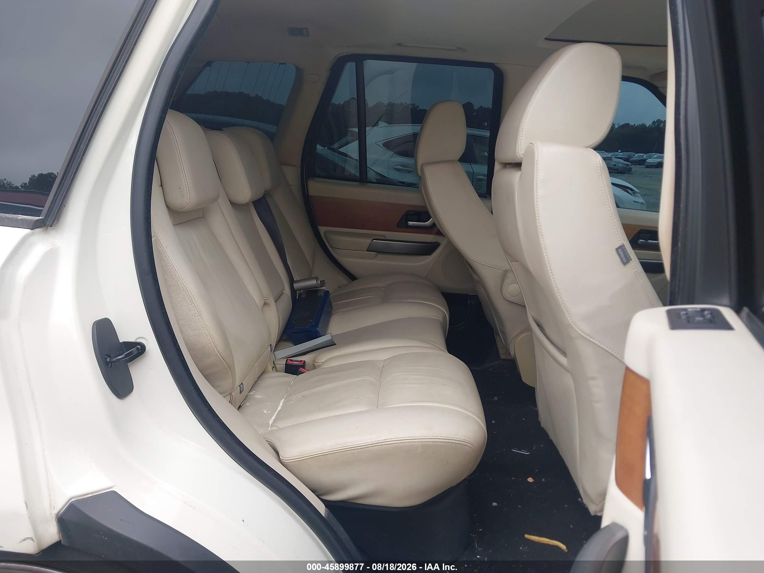 2007 Land Rover Range Rover Sport Hse White vin: SALSK25487A107644