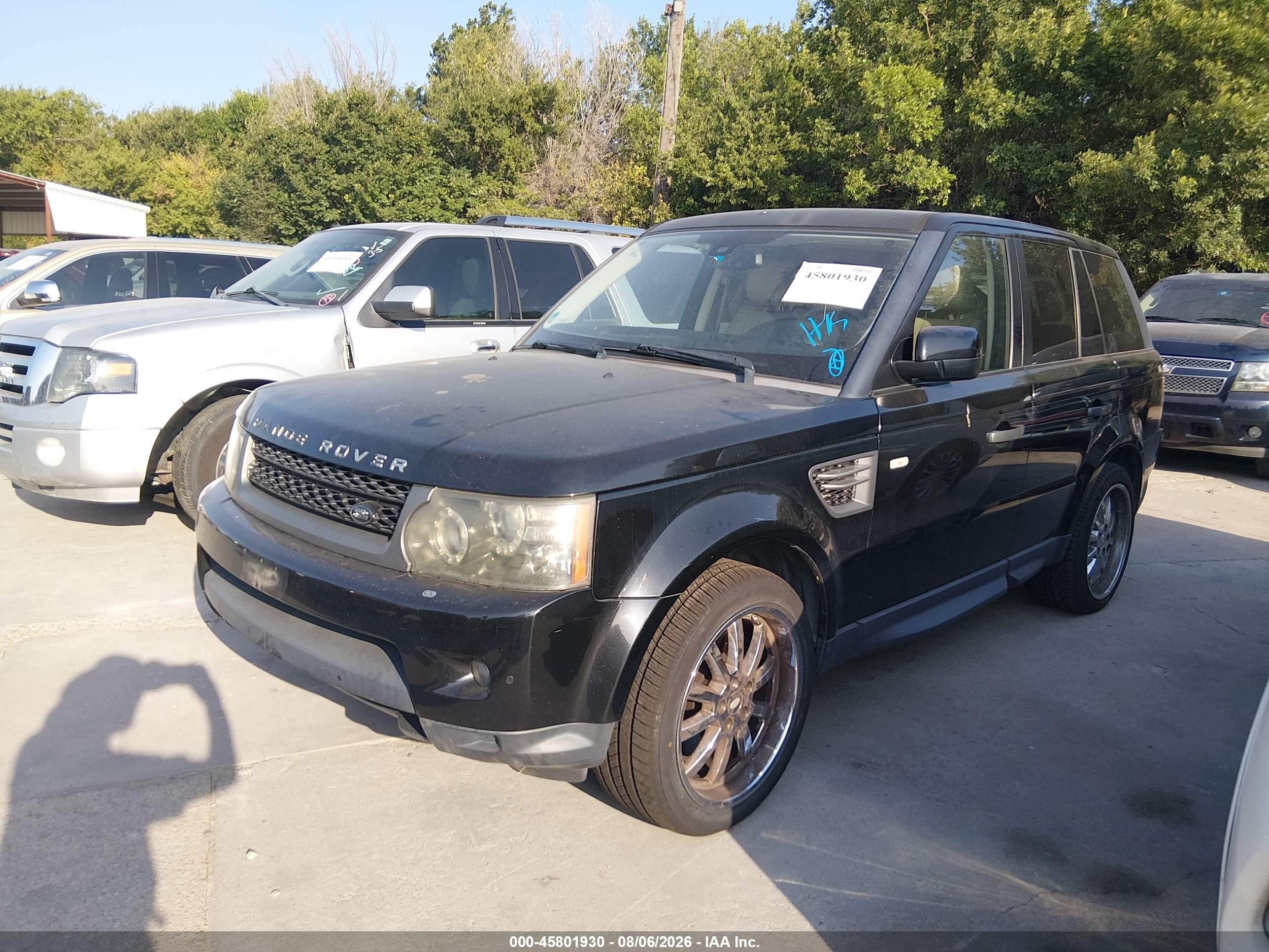 2010 Land Rover Range Rover Sport Hse Black vin: SALSK2D40AA240598