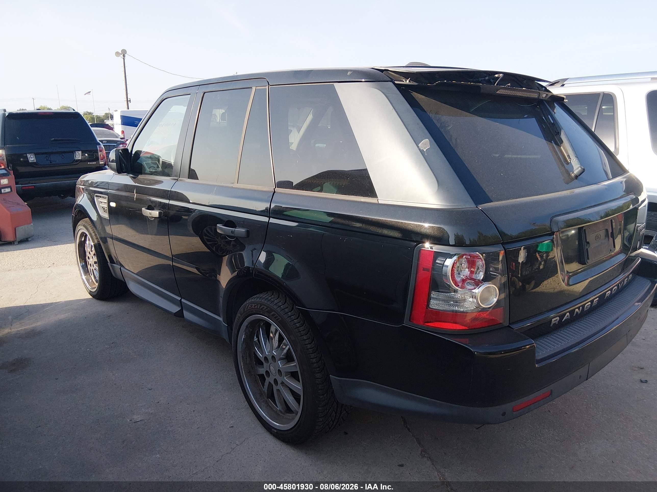 2010 Land Rover Range Rover Sport Hse Black vin: SALSK2D40AA240598