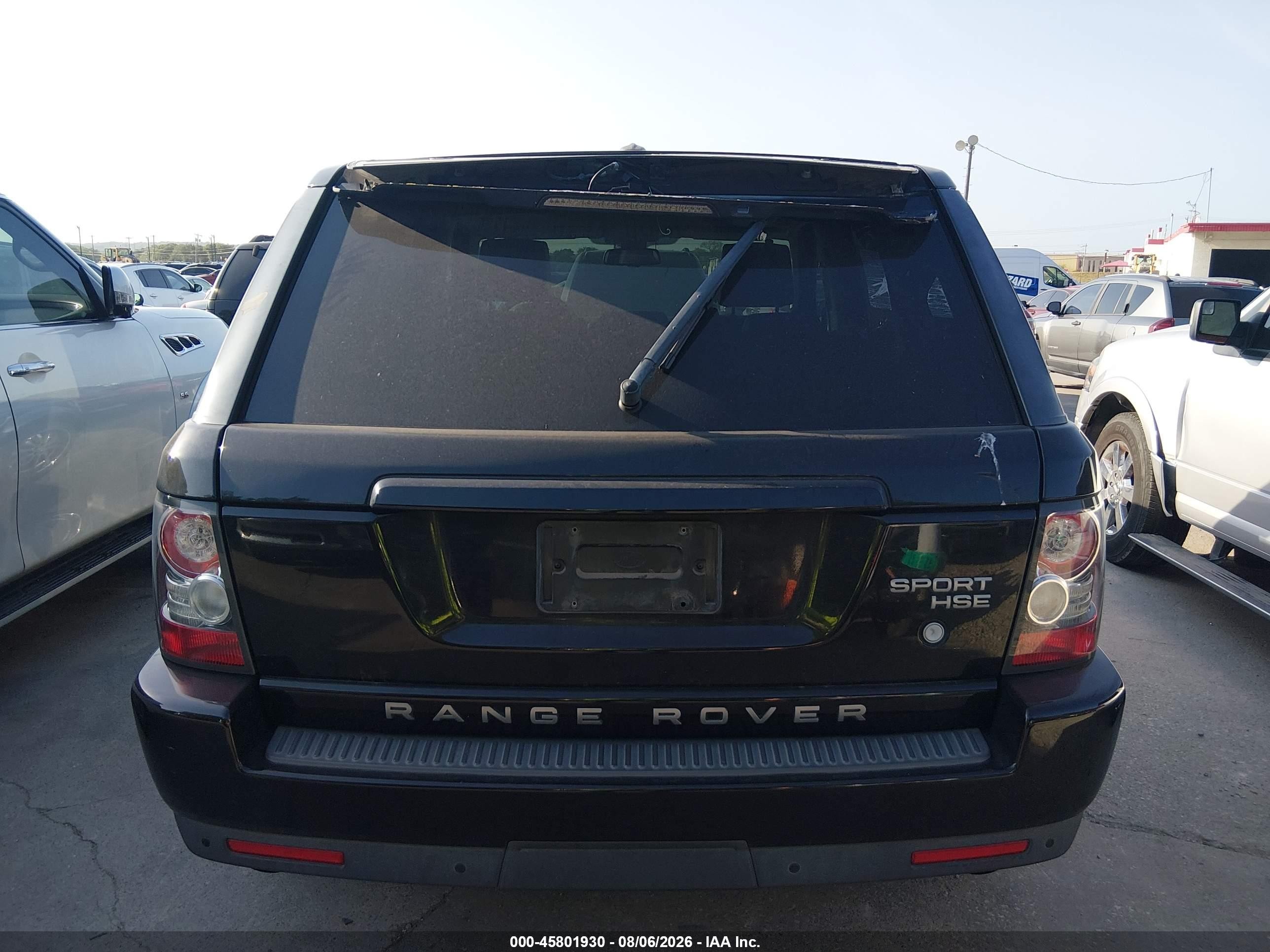2010 Land Rover Range Rover Sport Hse Black vin: SALSK2D40AA240598