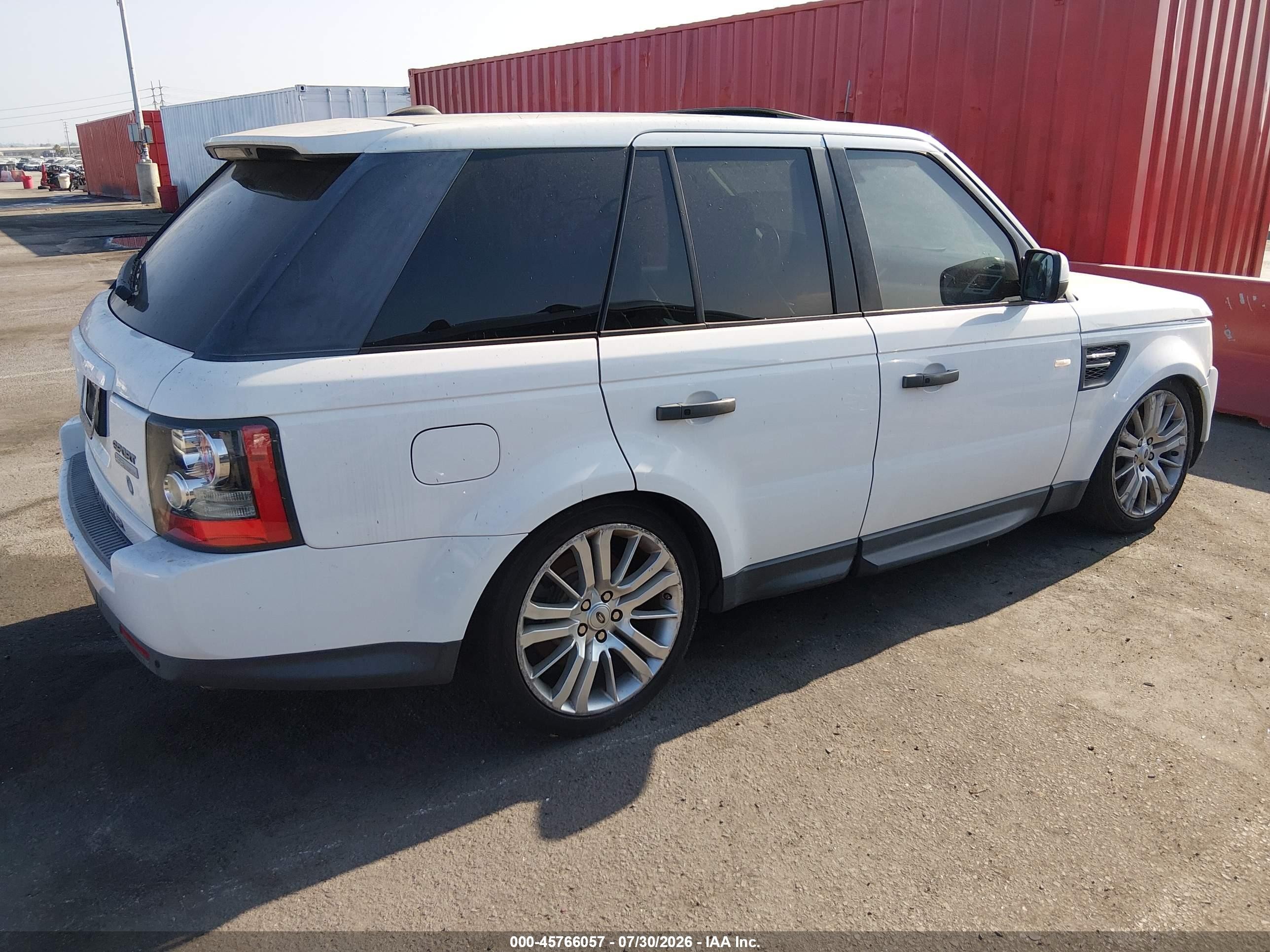 2011 Land Rover Range Rover Sport Hse White vin: SALSK2D40BA295375