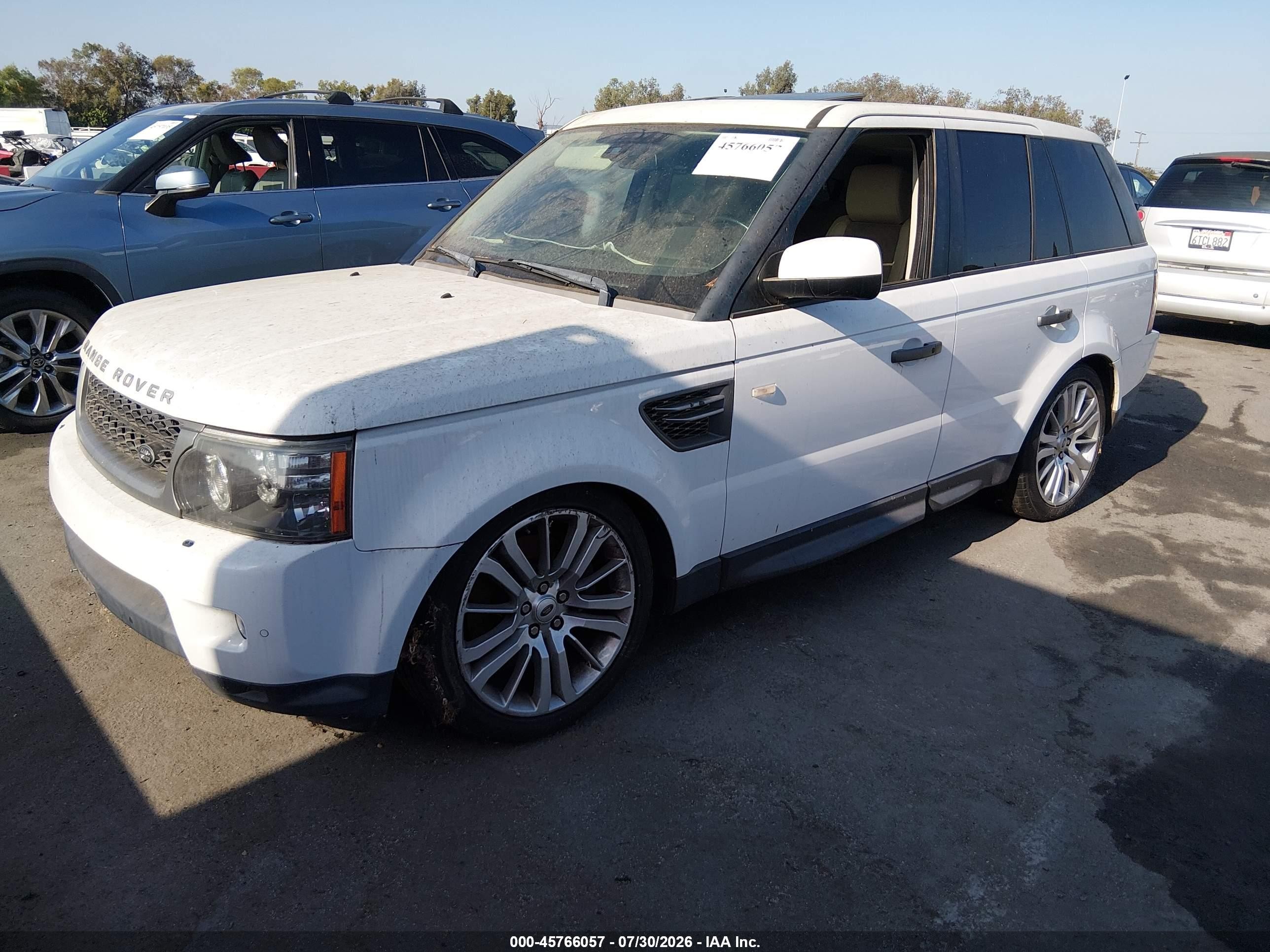 2011 Land Rover Range Rover Sport Hse White vin: SALSK2D40BA295375