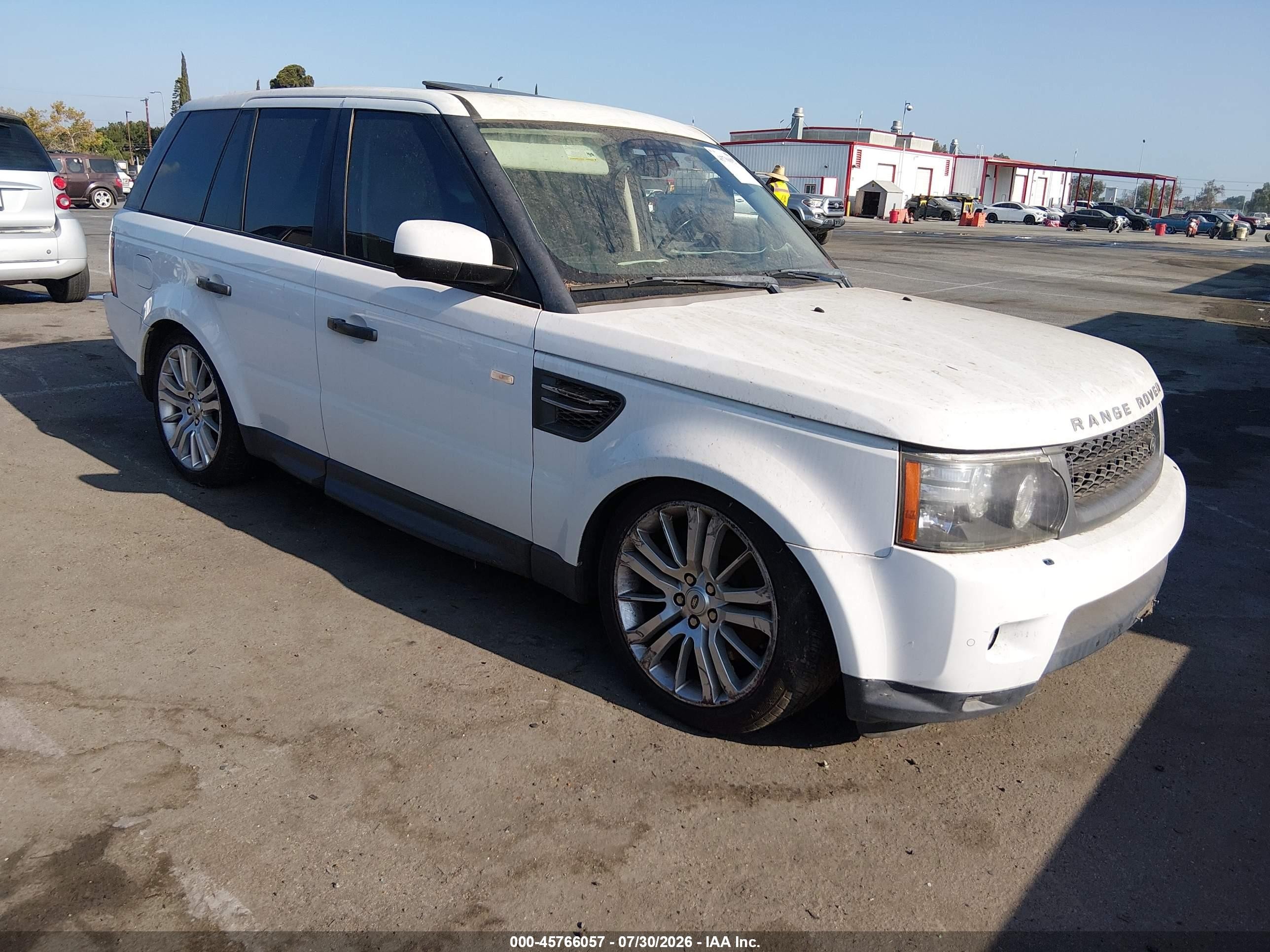2011 Land Rover Range Rover Sport Hse White vin: SALSK2D40BA295375