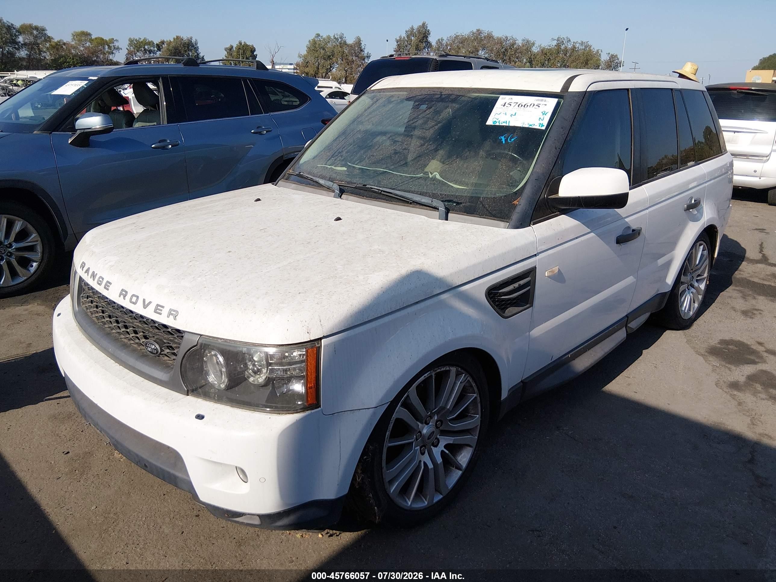 2011 Land Rover Range Rover Sport Hse White vin: SALSK2D40BA295375