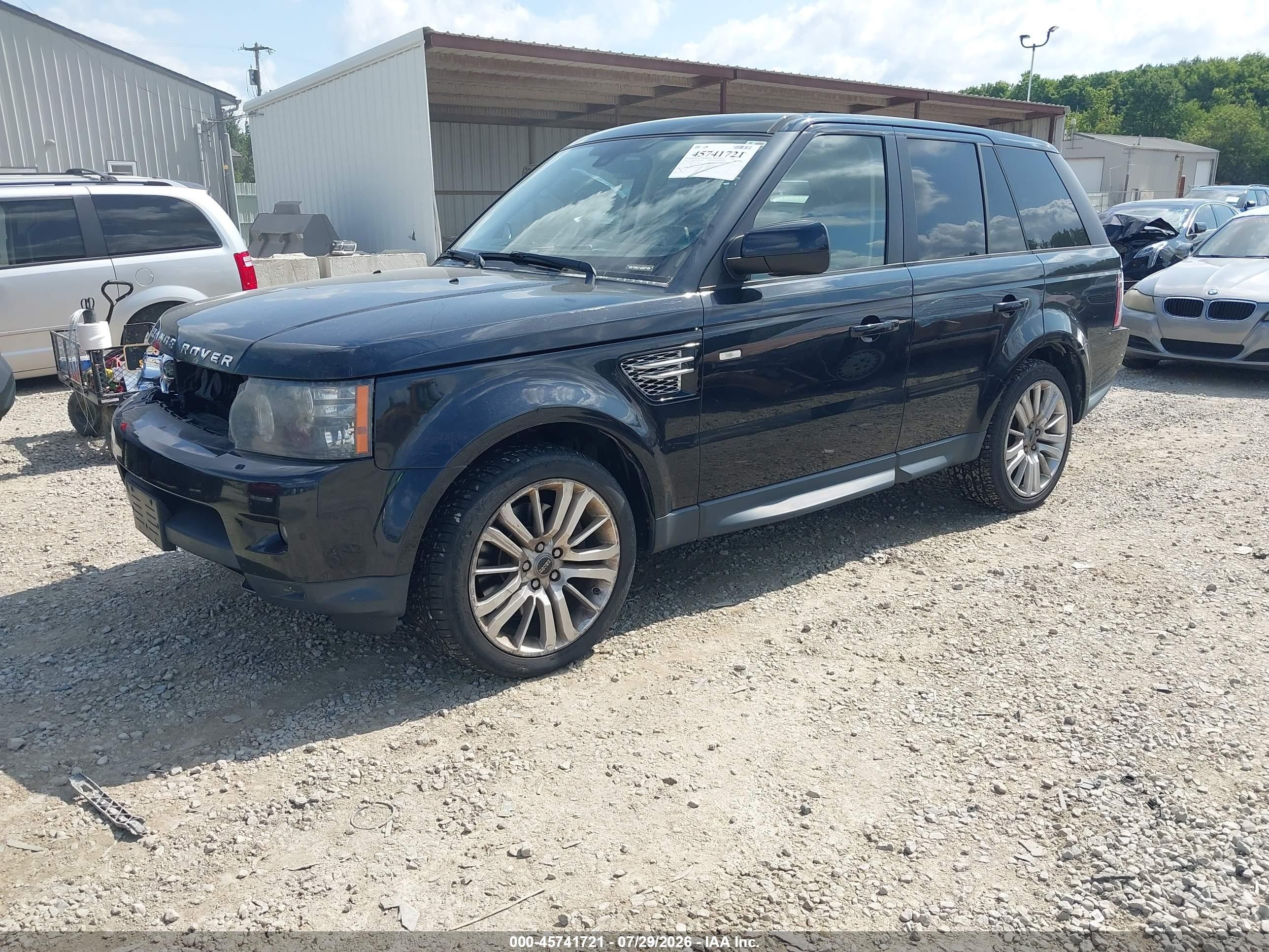 2012 Land Rover Range Rover Sport Hse Black vin: SALSK2D40CA721857