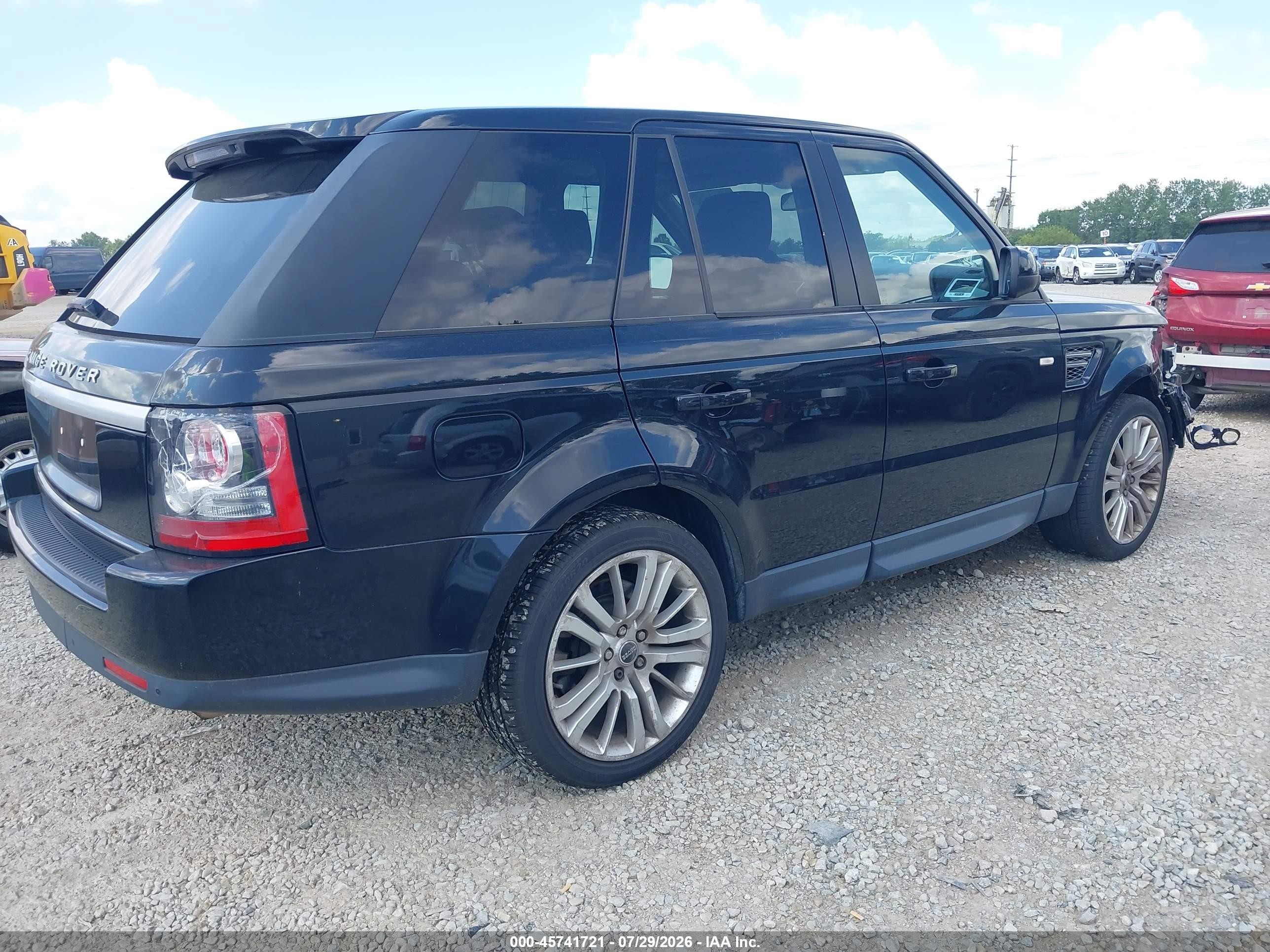 2012 Land Rover Range Rover Sport Hse Black vin: SALSK2D40CA721857