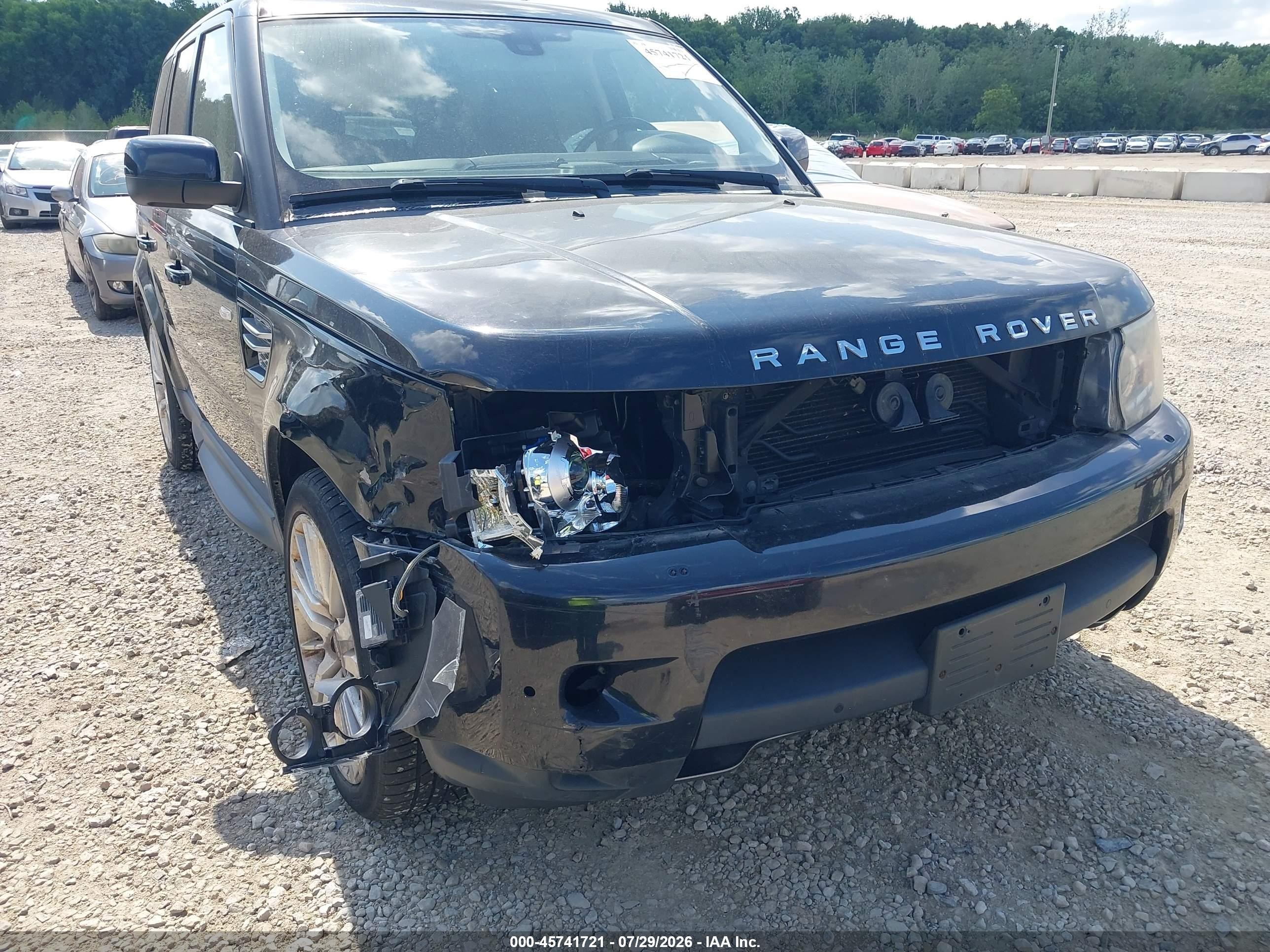 2012 Land Rover Range Rover Sport Hse Black vin: SALSK2D40CA721857