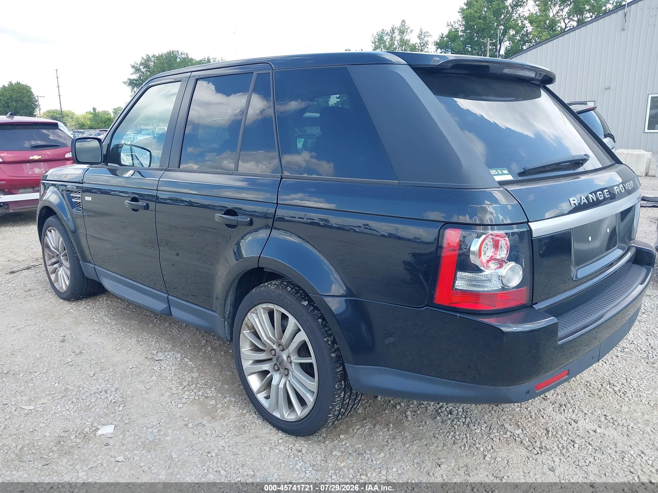 2012 Land Rover Range Rover Sport Hse Black vin: SALSK2D40CA721857