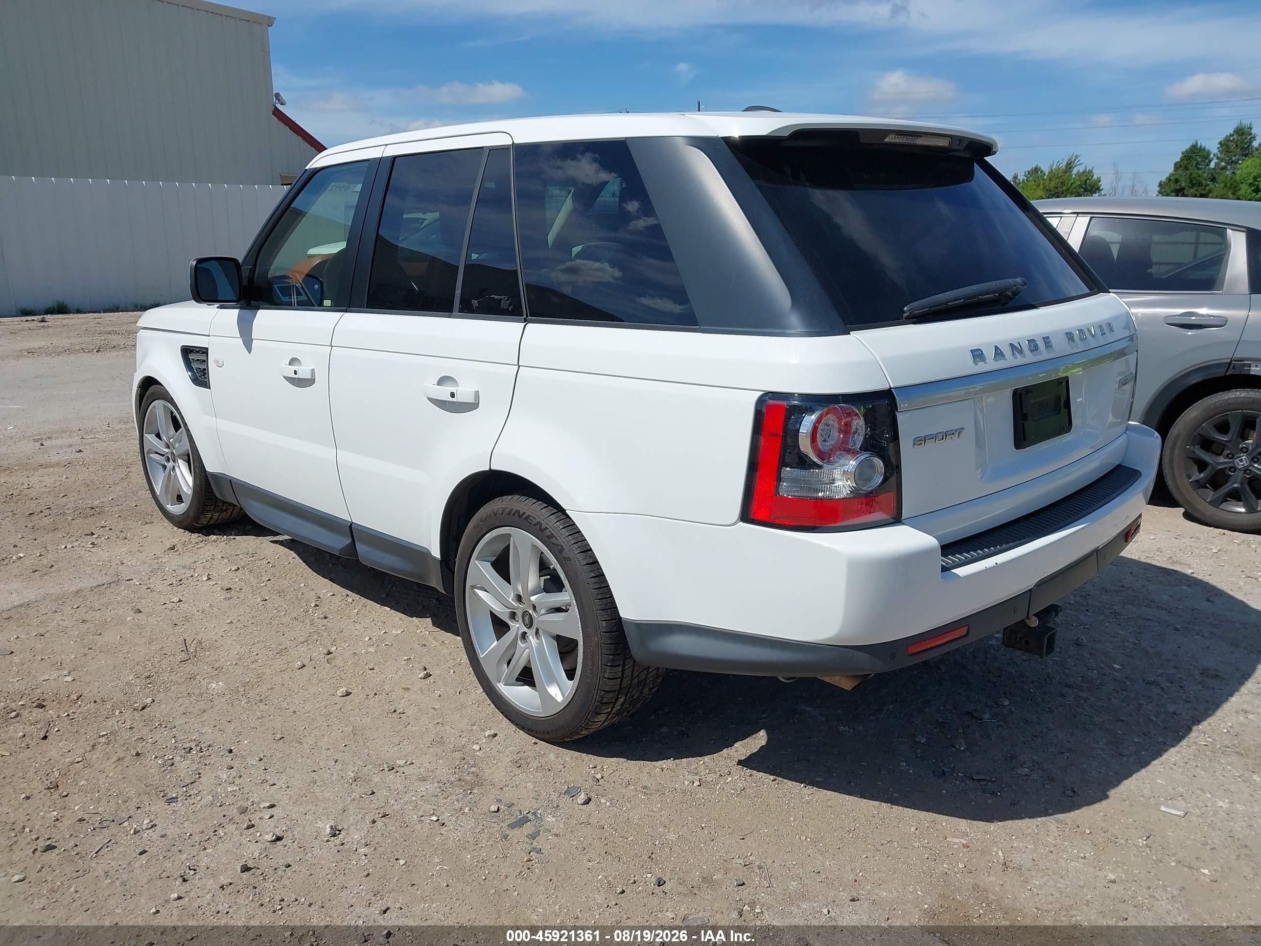 2013 Land Rover Range Rover Sport Hse White vin: SALSK2D40DA812757