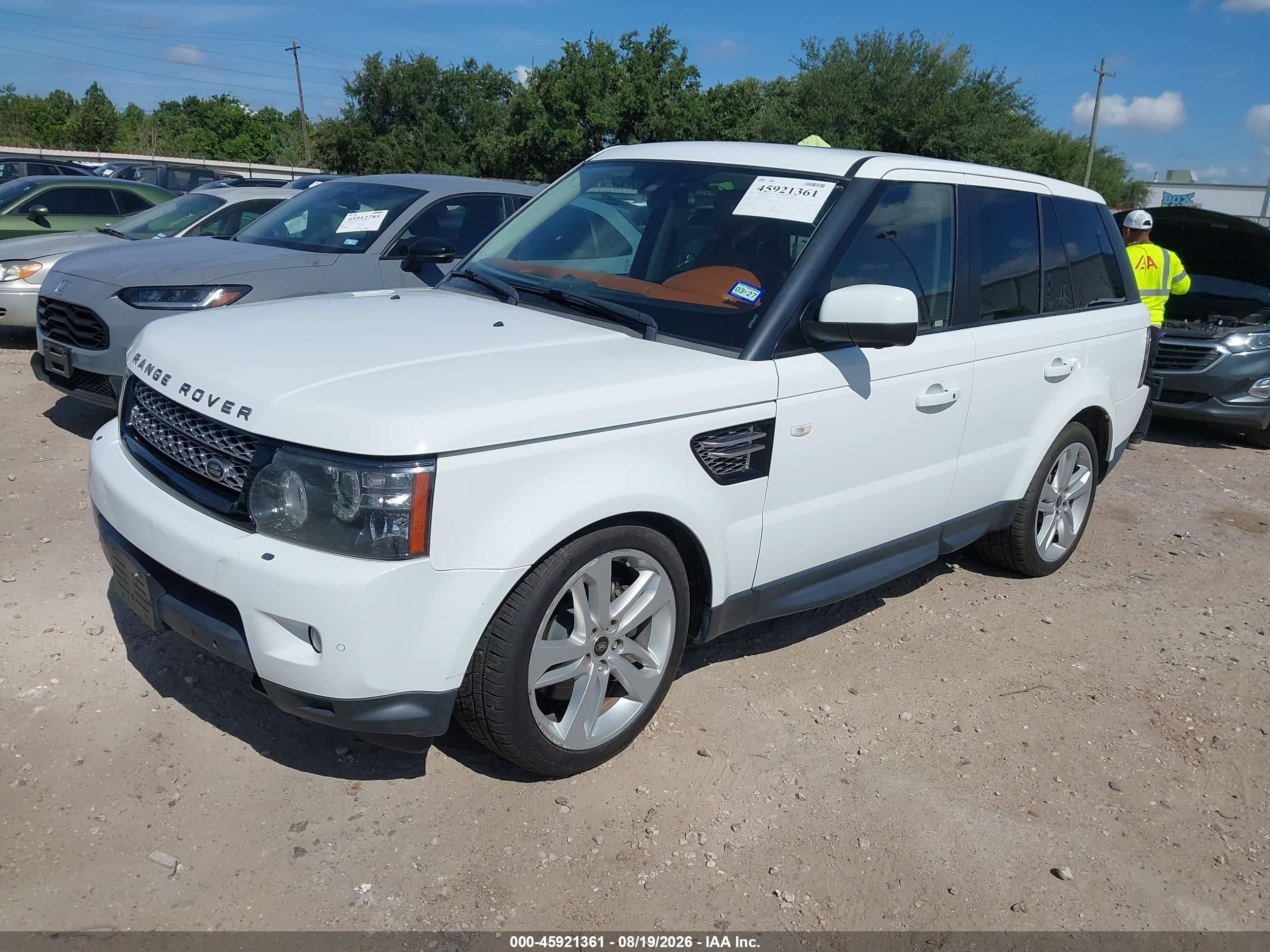 2013 Land Rover Range Rover Sport Hse White vin: SALSK2D40DA812757