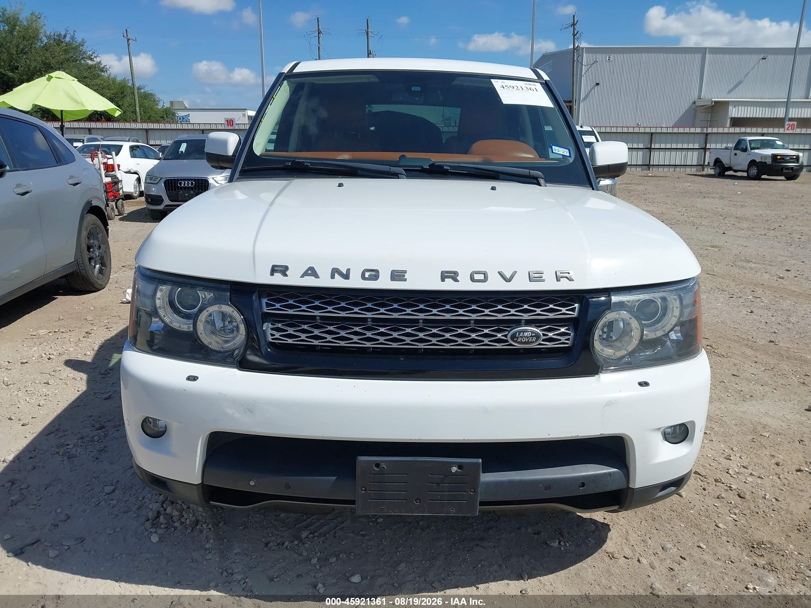 2013 Land Rover Range Rover Sport Hse White vin: SALSK2D40DA812757