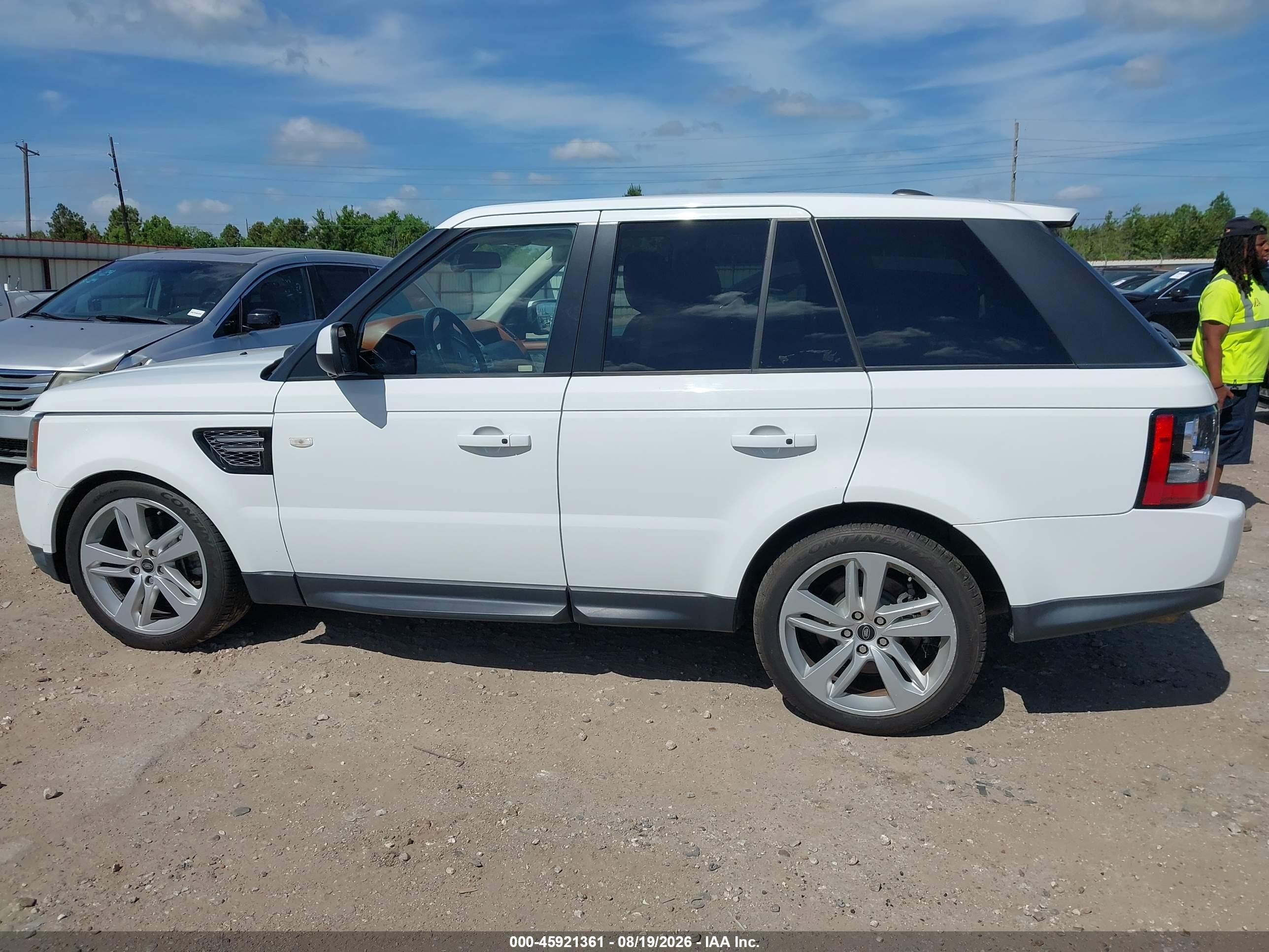 2013 Land Rover Range Rover Sport Hse White vin: SALSK2D40DA812757