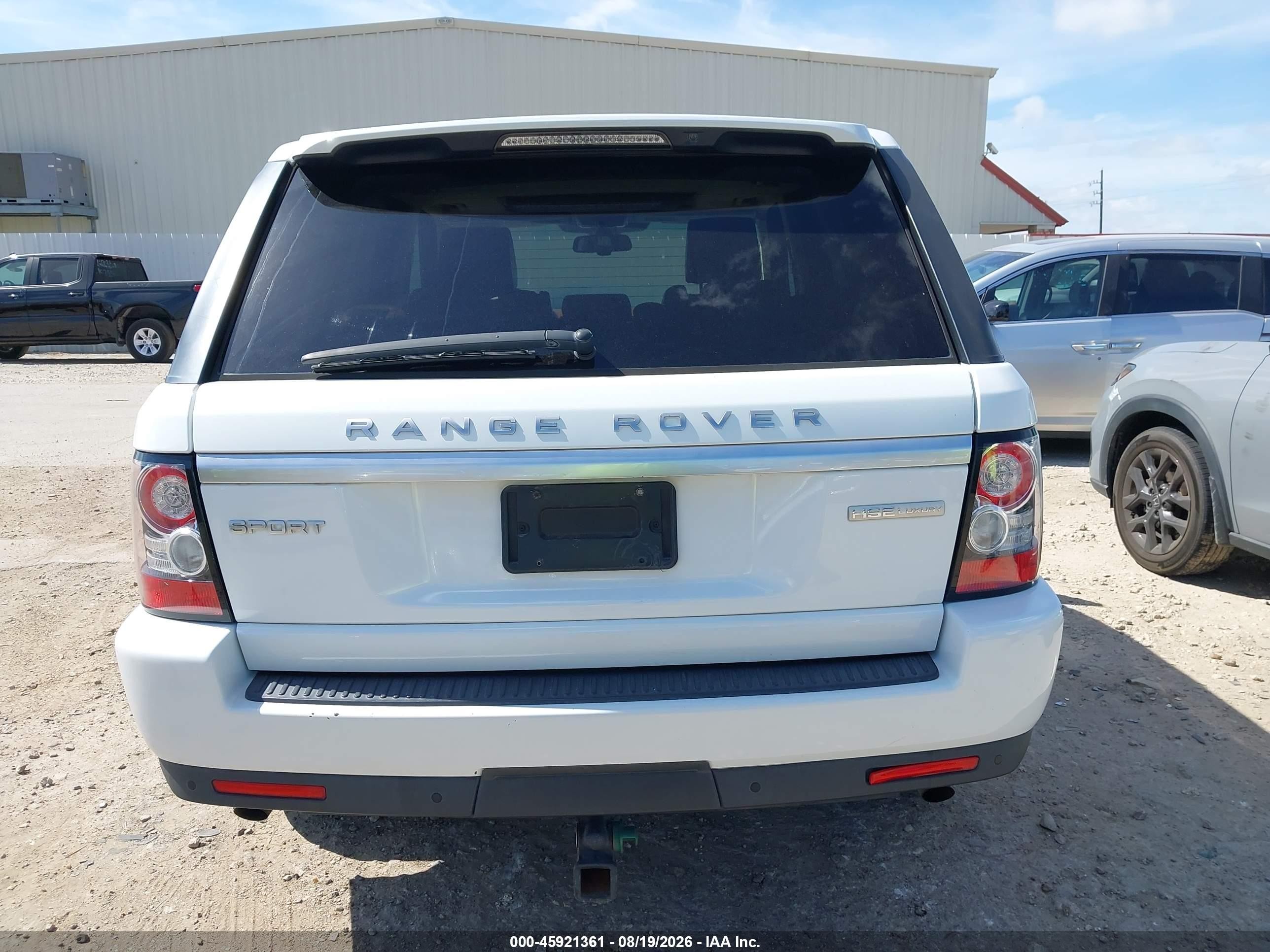 2013 Land Rover Range Rover Sport Hse White vin: SALSK2D40DA812757
